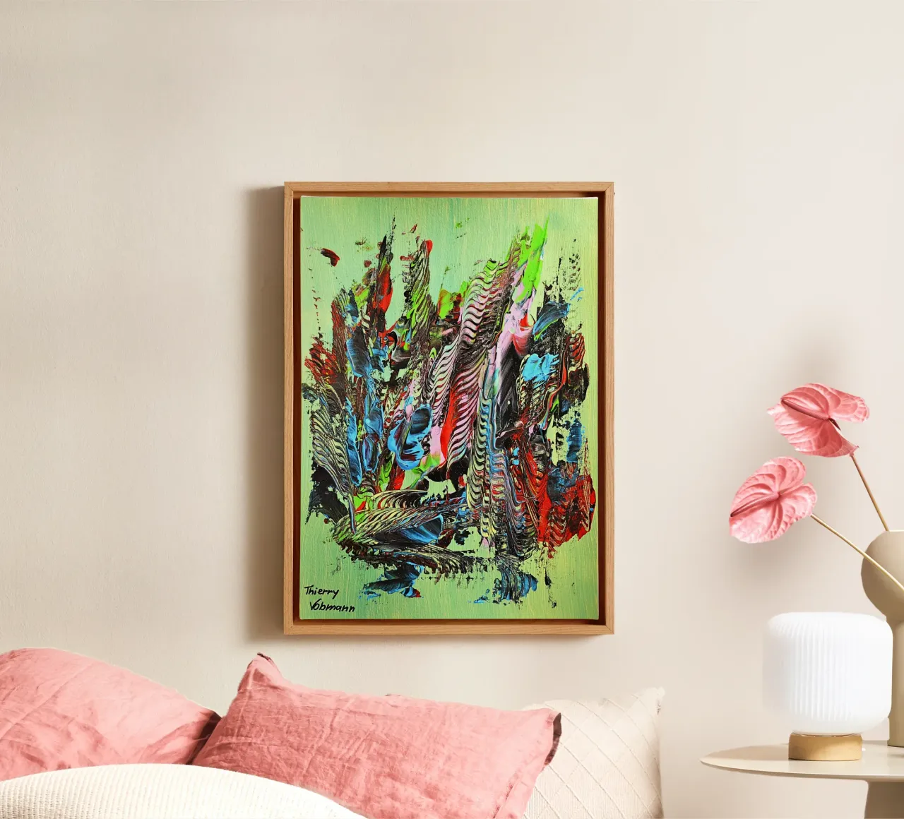 MESSAGE FROM THE HEART 13 tela da Thierry Vobmann Abstract painting