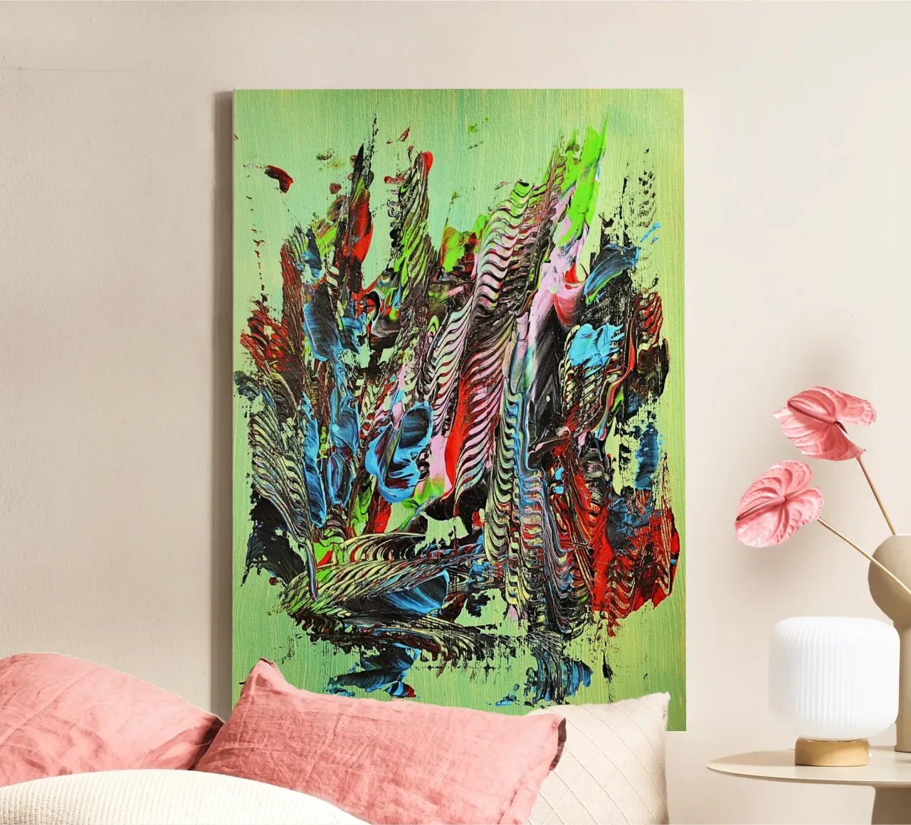 MESSAGE FROM THE HEART 13 tela da Thierry Vobmann Abstract painting