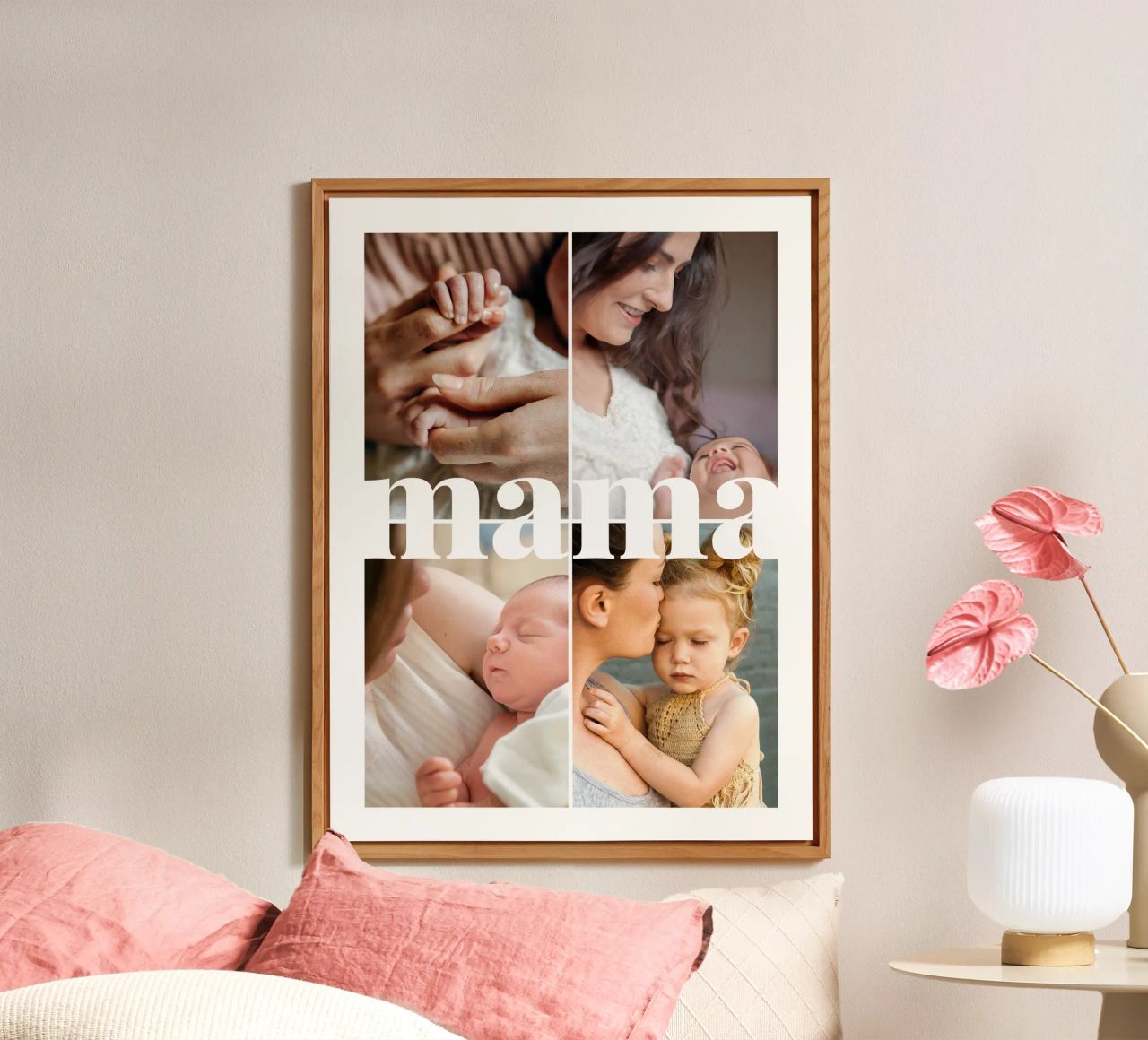 Mama Fotocollage alu dibond de Bildschön | Fotocollagen