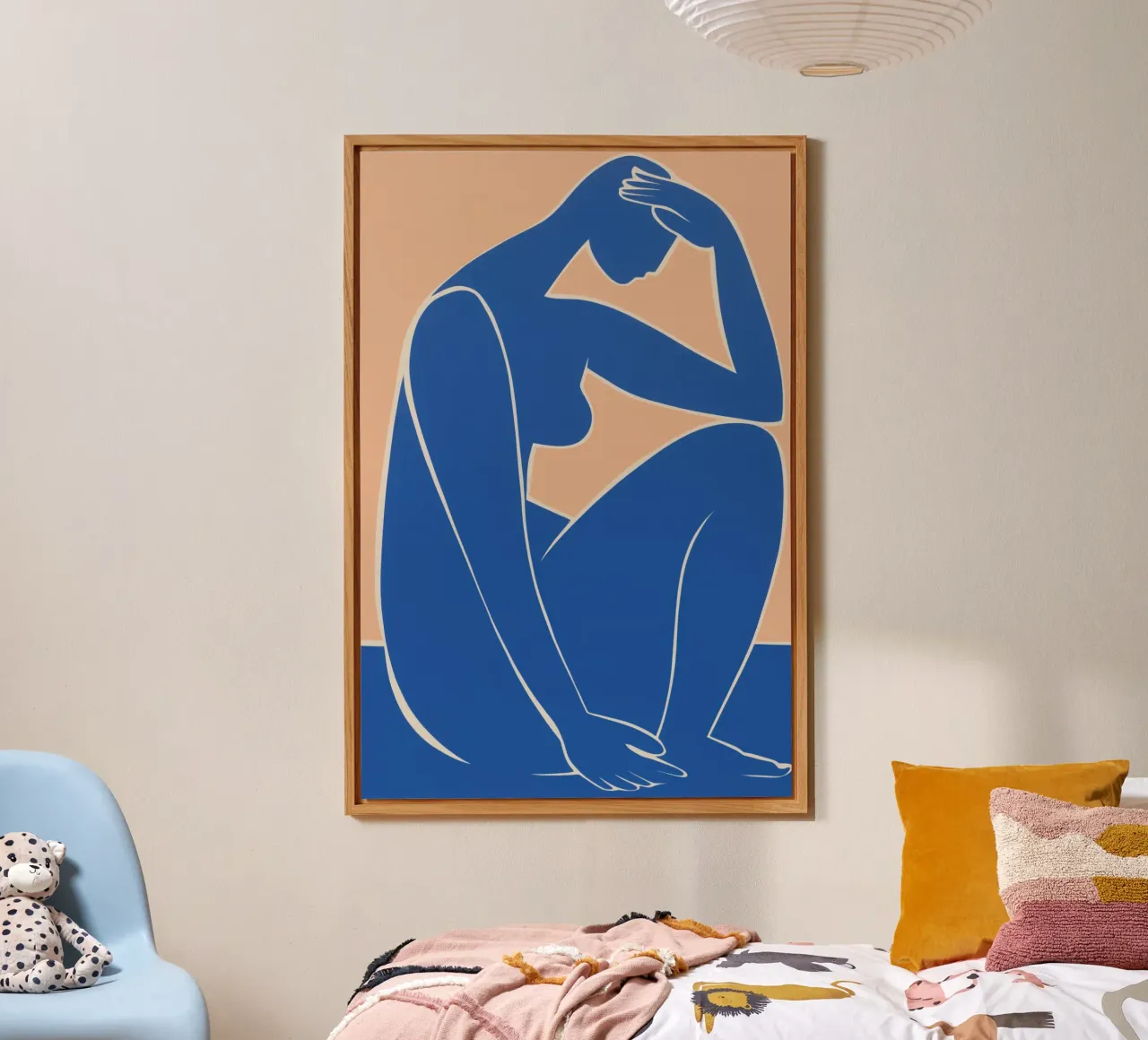 Nackte Frau | Inspiriert von den Matisse Scherenschnitten Alu-Dibond von Autofocus