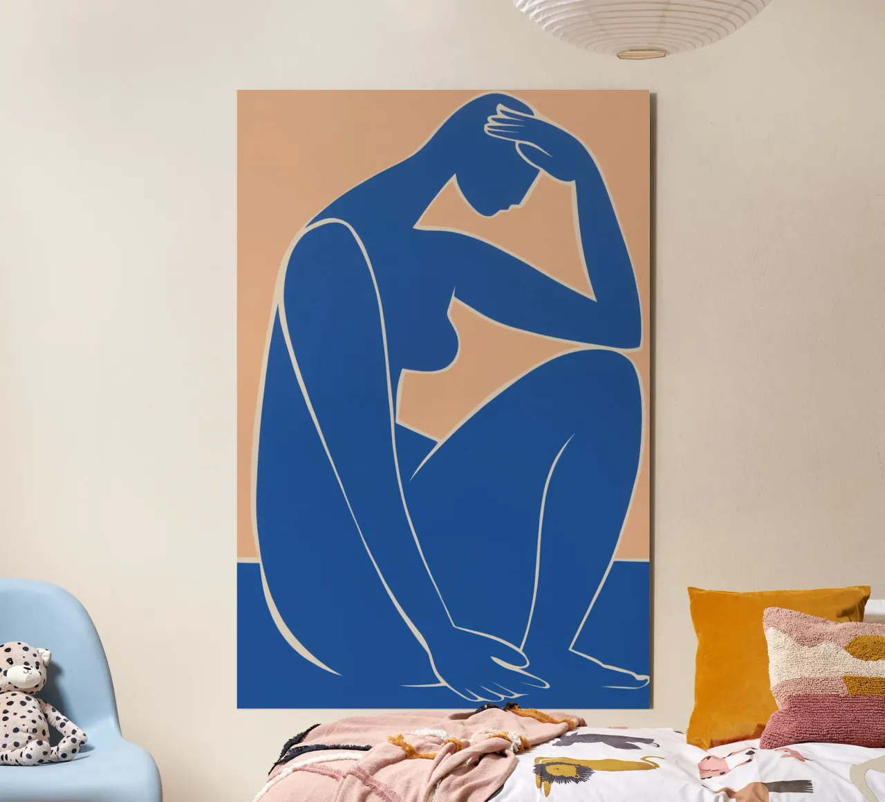 Nackte Frau | Inspiriert von den Matisse Scherenschnitten Alu-Dibond von Autofocus