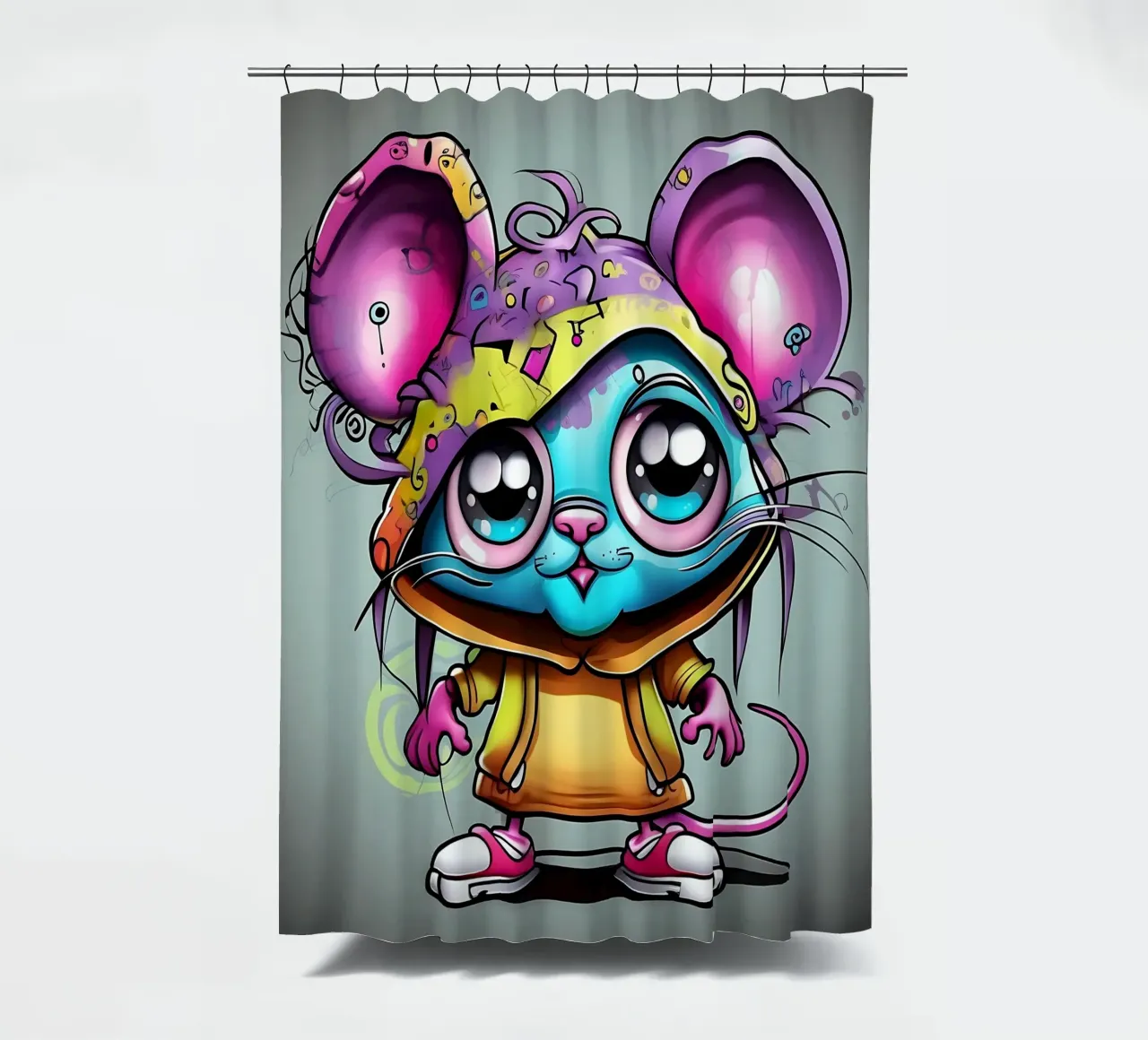 Stile_mouse_K_1 tenda da doccia da Tierisch bunt by LK