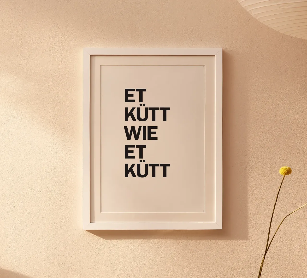 et kütt wie et kütt poster con telaio in legno da Kavanga