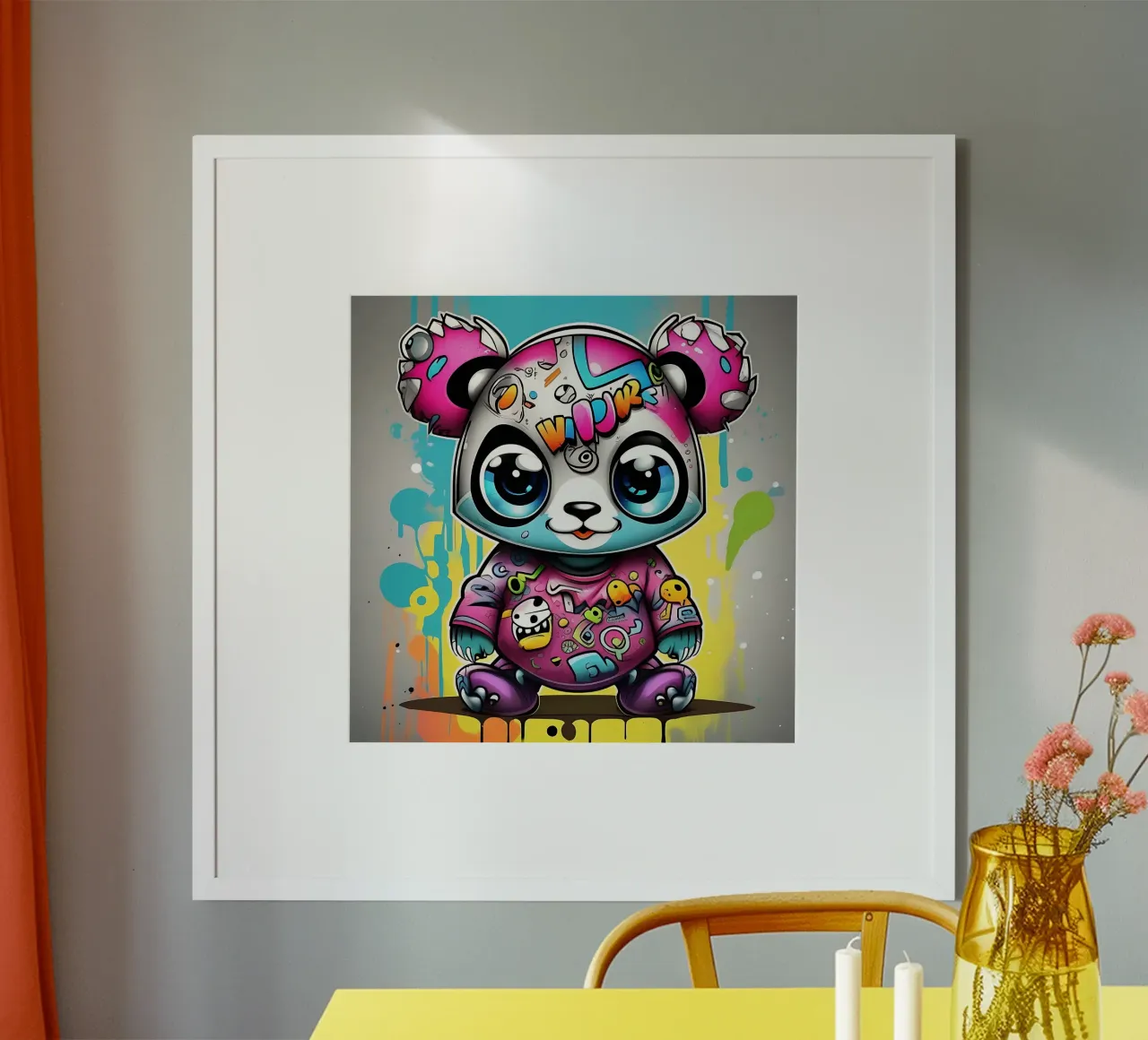 Panda_Style_K_1 carta hahnemühle da Tierisch bunt by LK