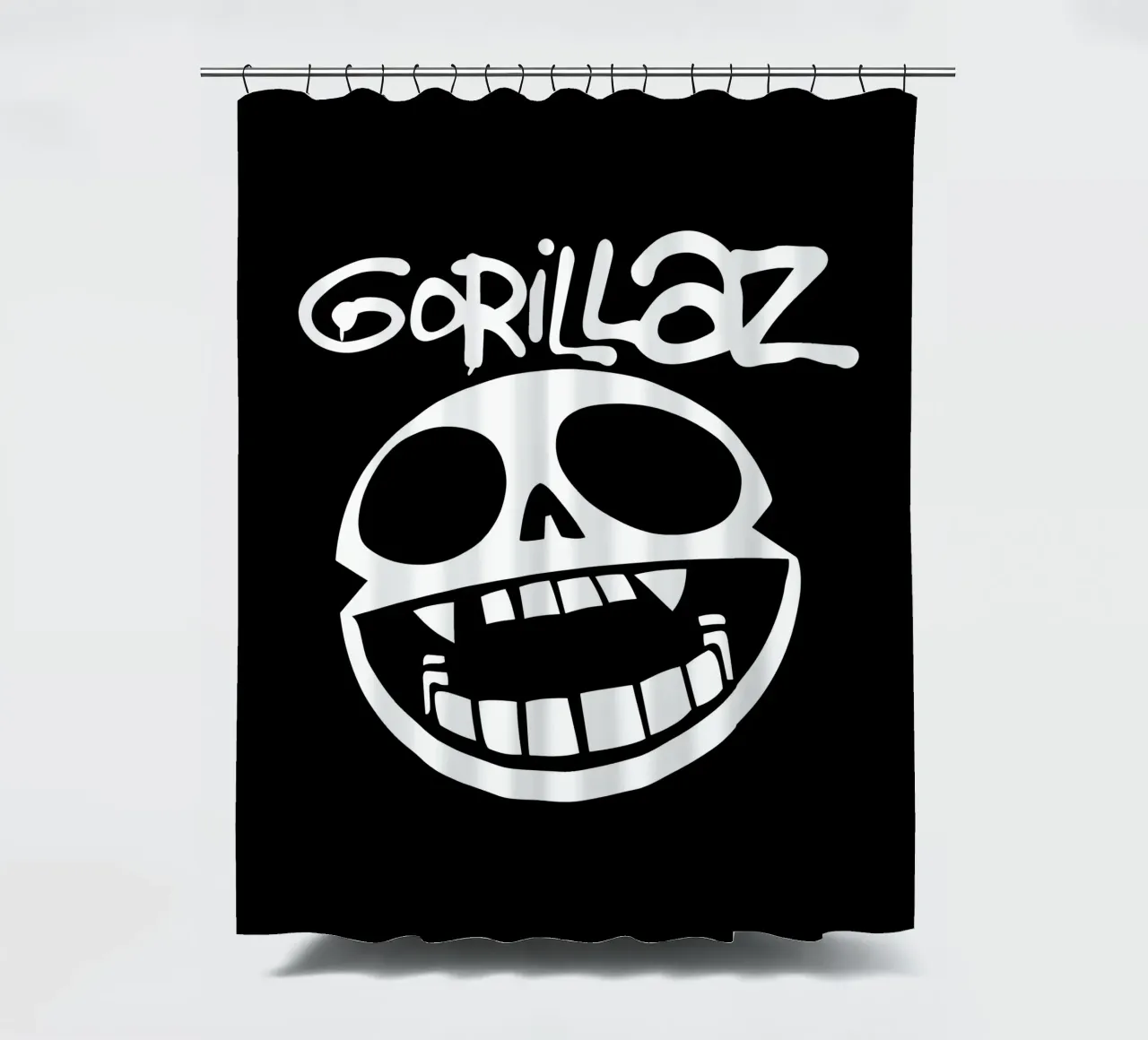 Logo bianco tenda da doccia da Jason Lavelle