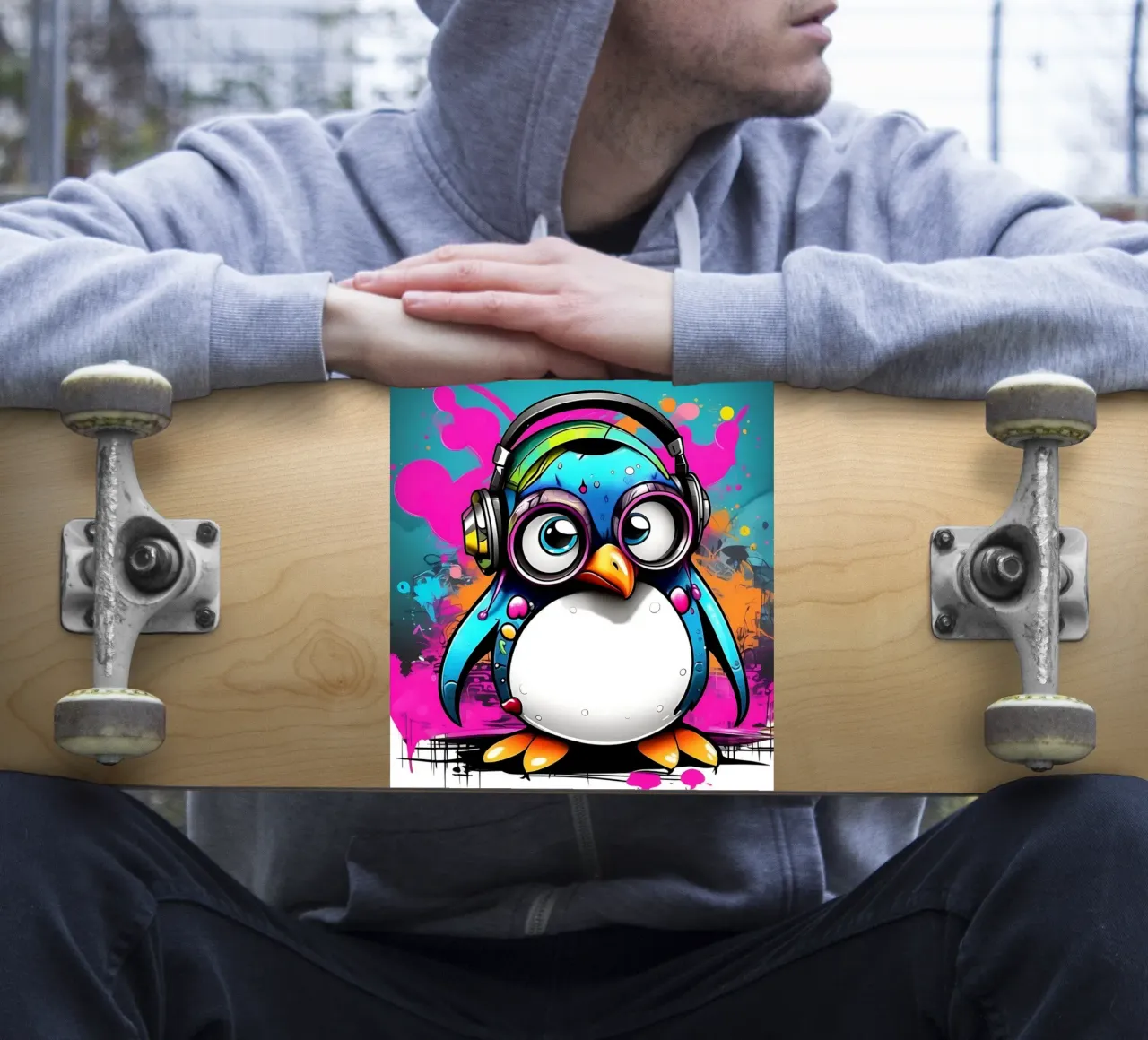 Pinguin_Stil_K_1 sticker by Tierisch bunt by LK