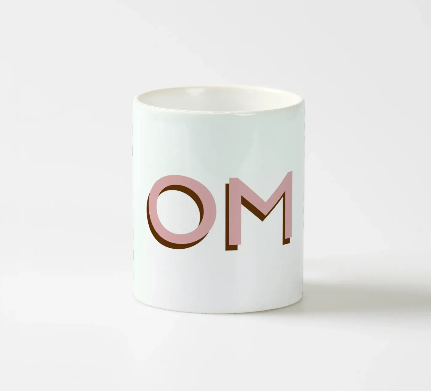 Om 2 ceramic mug by Linda Gobeta