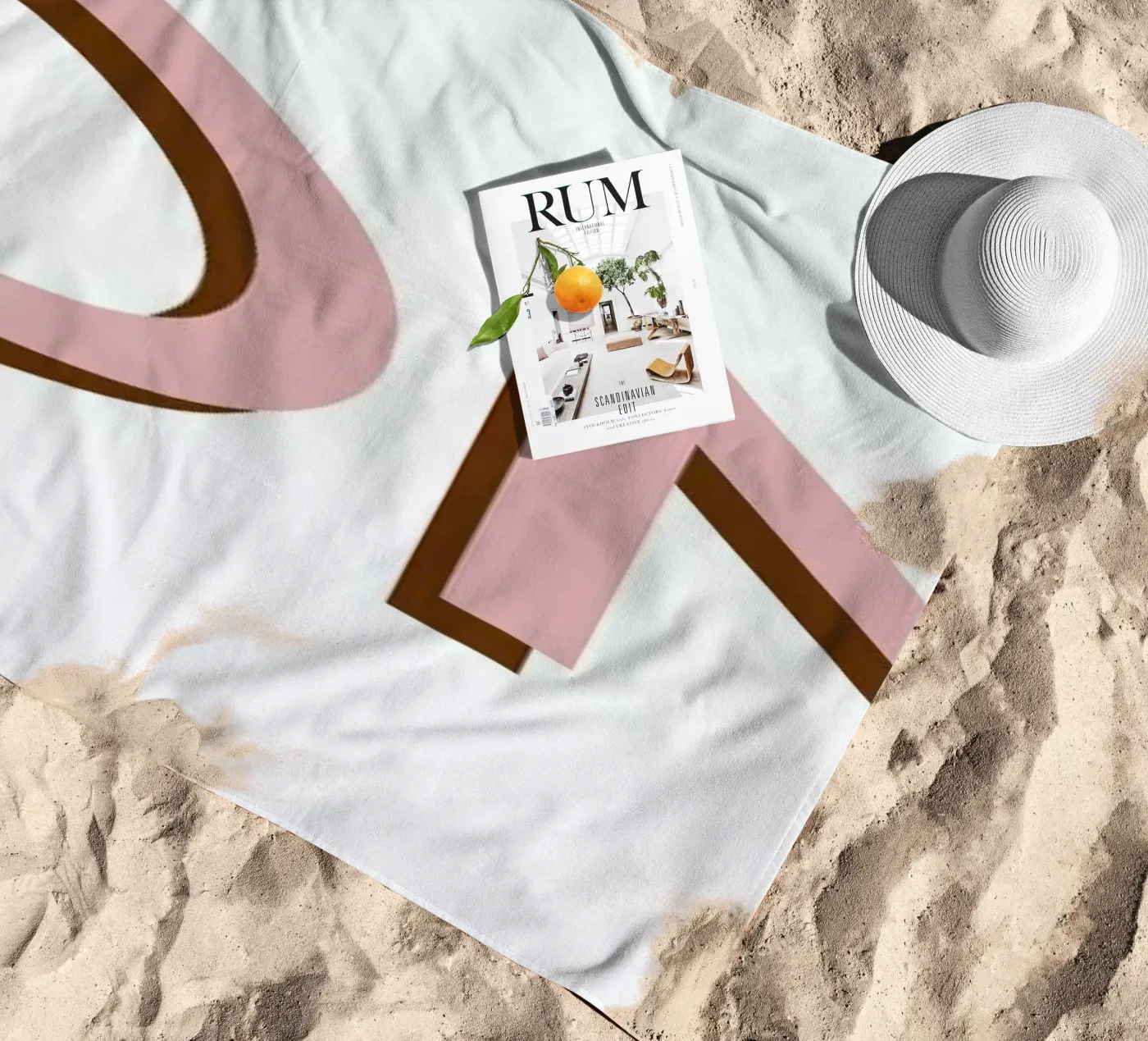 Om 2 beach towel by Linda Gobeta