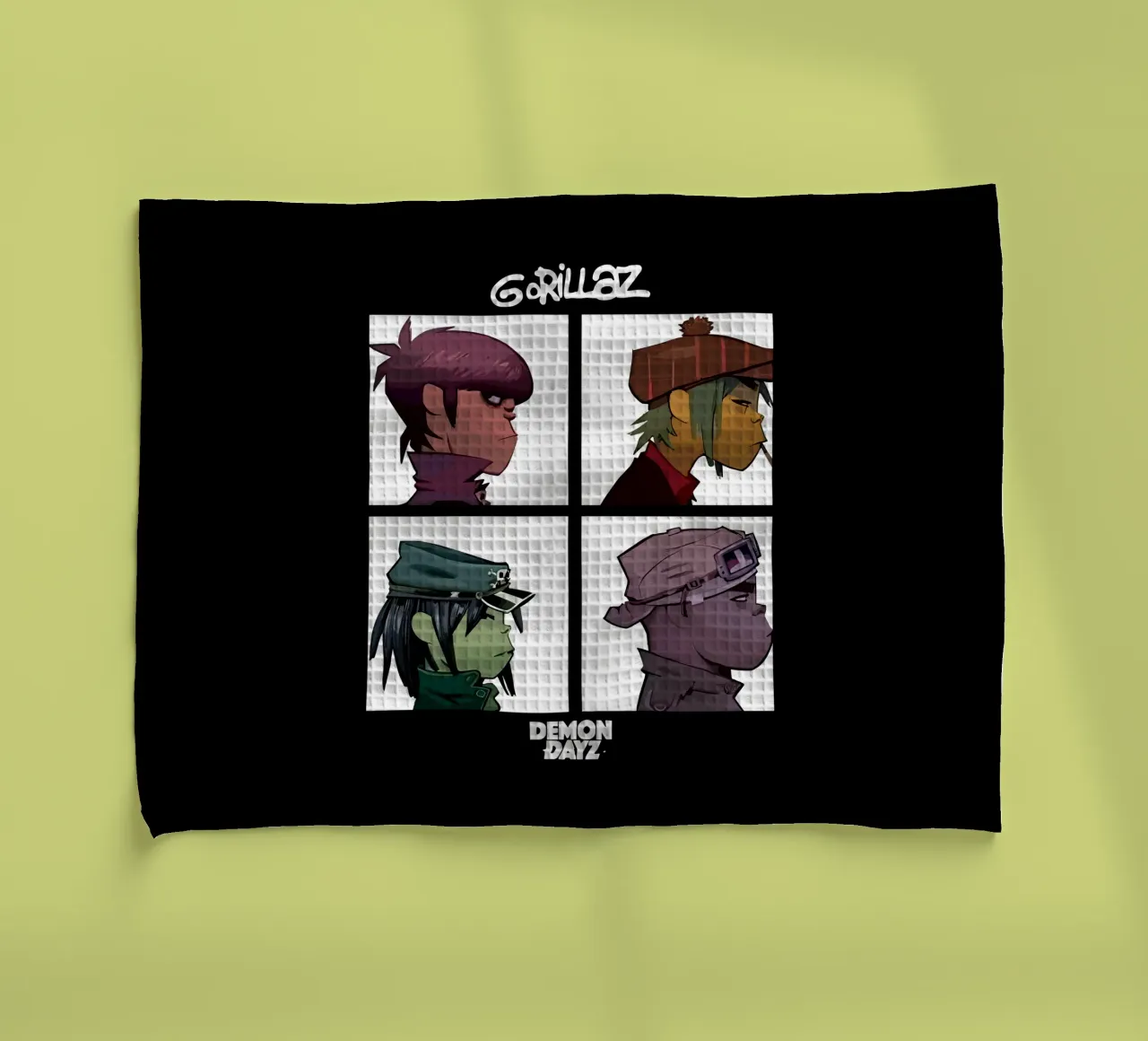 Demon Days tea towel by Jason Lavelle