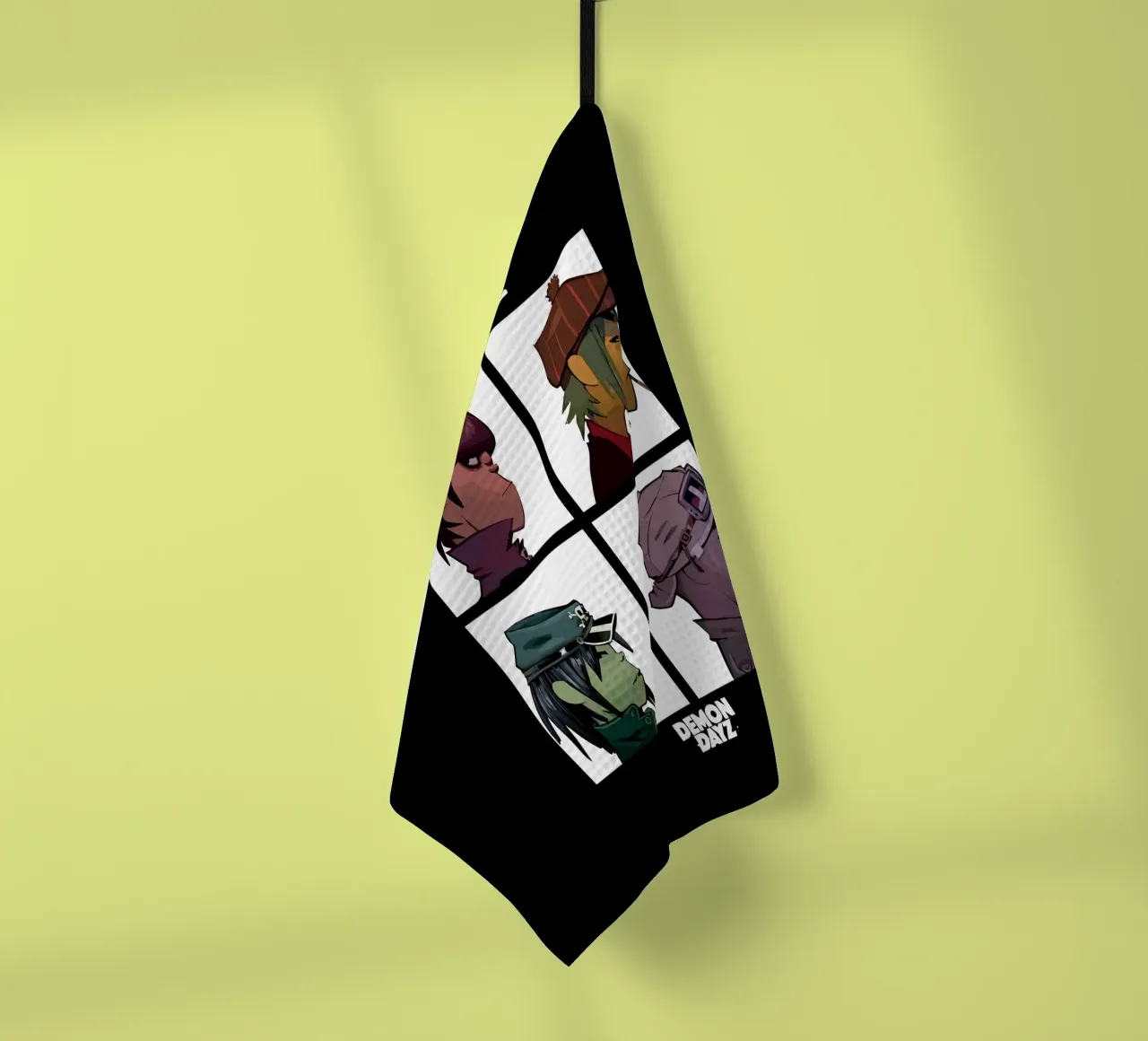 Demon Days tea towel by Jason Lavelle