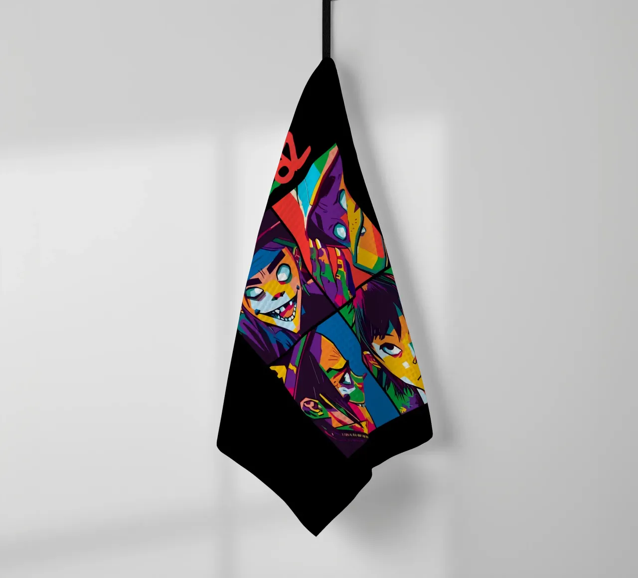 Rock Band tea towel by Jason Lavelle