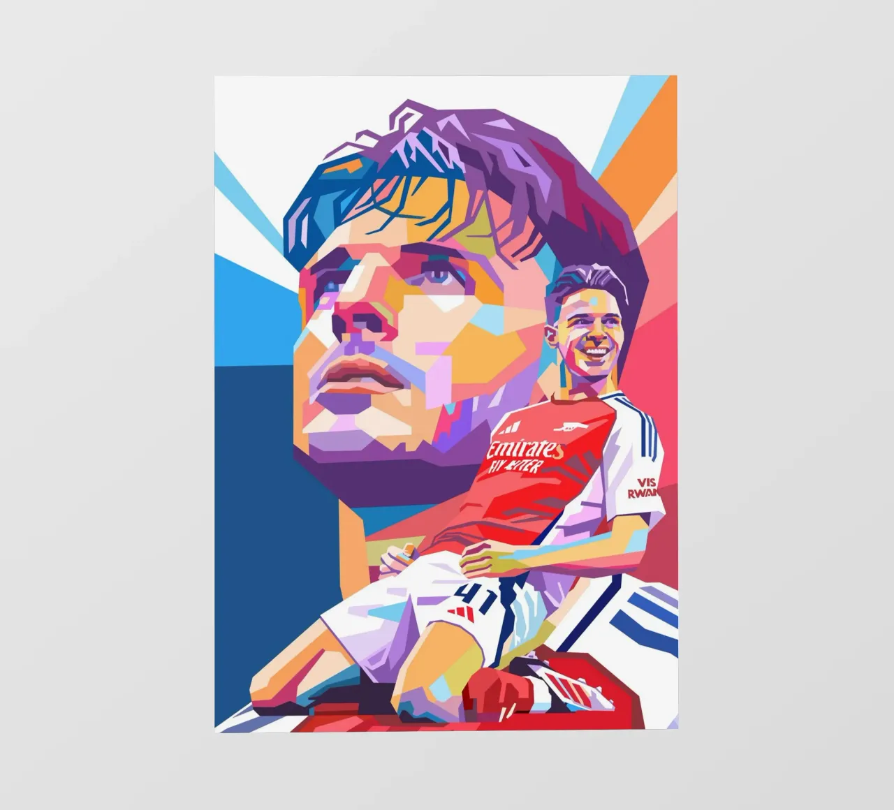 Declan Rice style artistique WPAP papier peint photo de Hantamrata