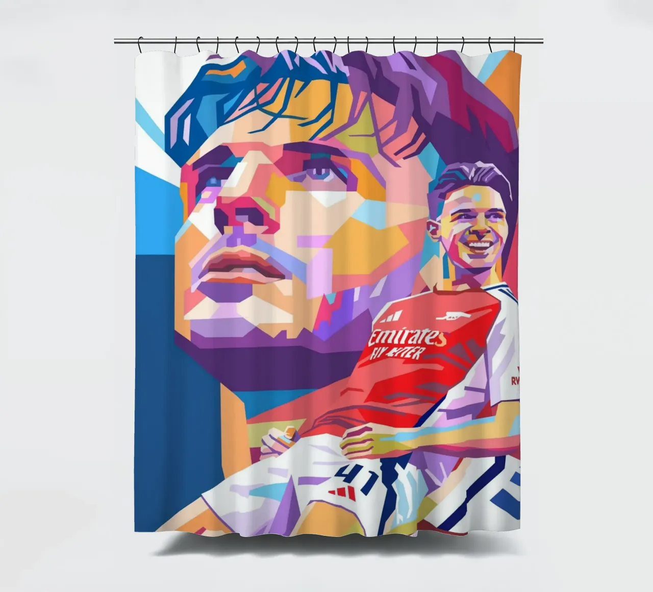 Stile artistico di Declan Rice WPAP tenda da doccia da Hantamrata