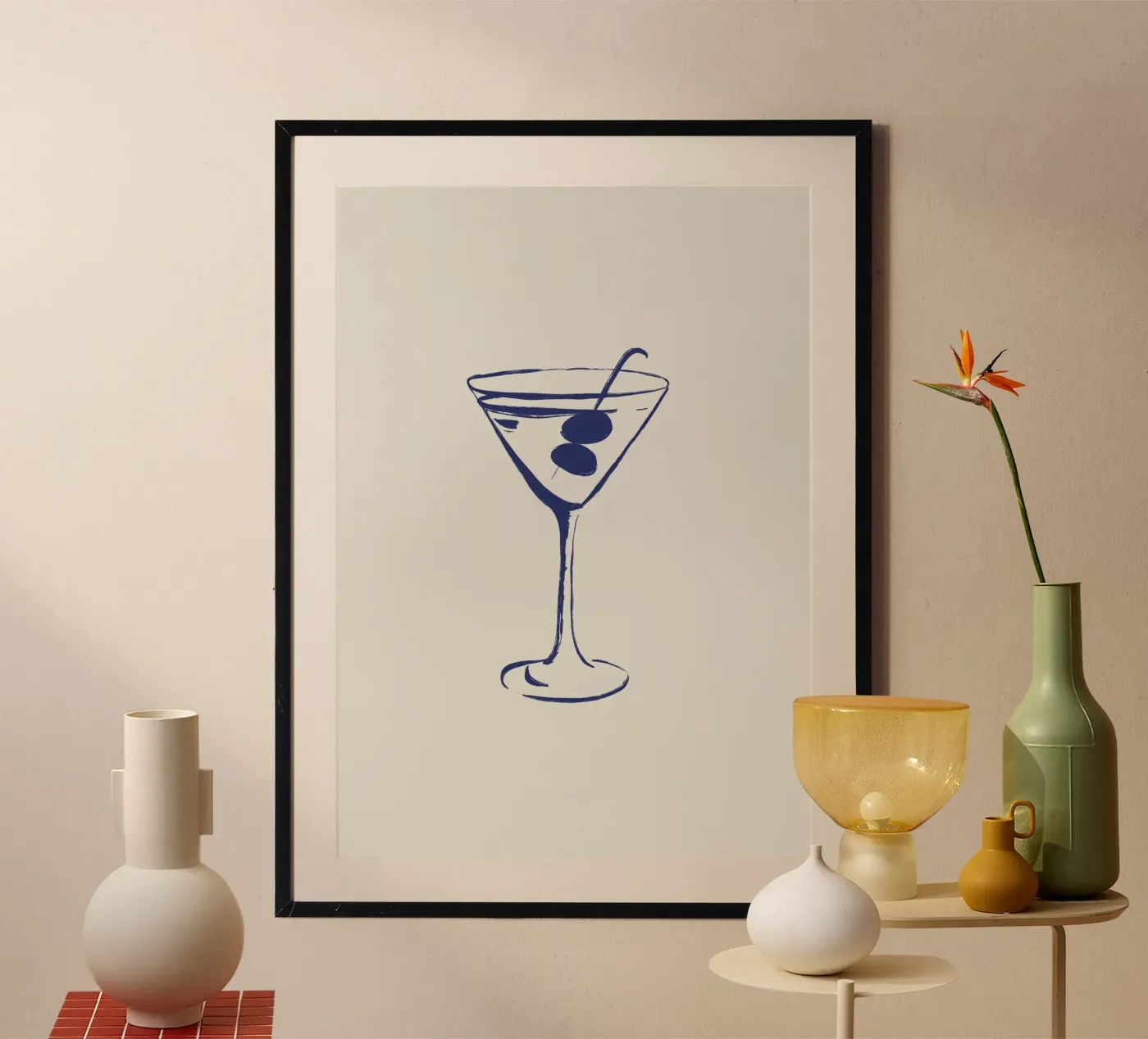 Bicchiere da Martini poster da Sixmai
