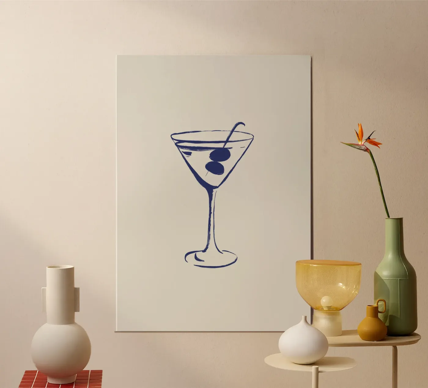 Bicchiere da Martini poster da Sixmai
