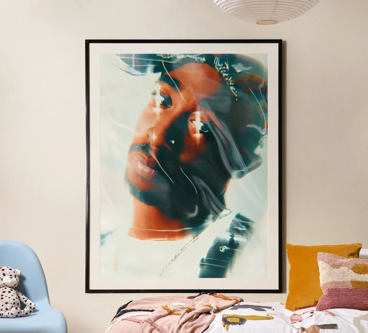 Tupac Shakur hahnemühle by Low poly art