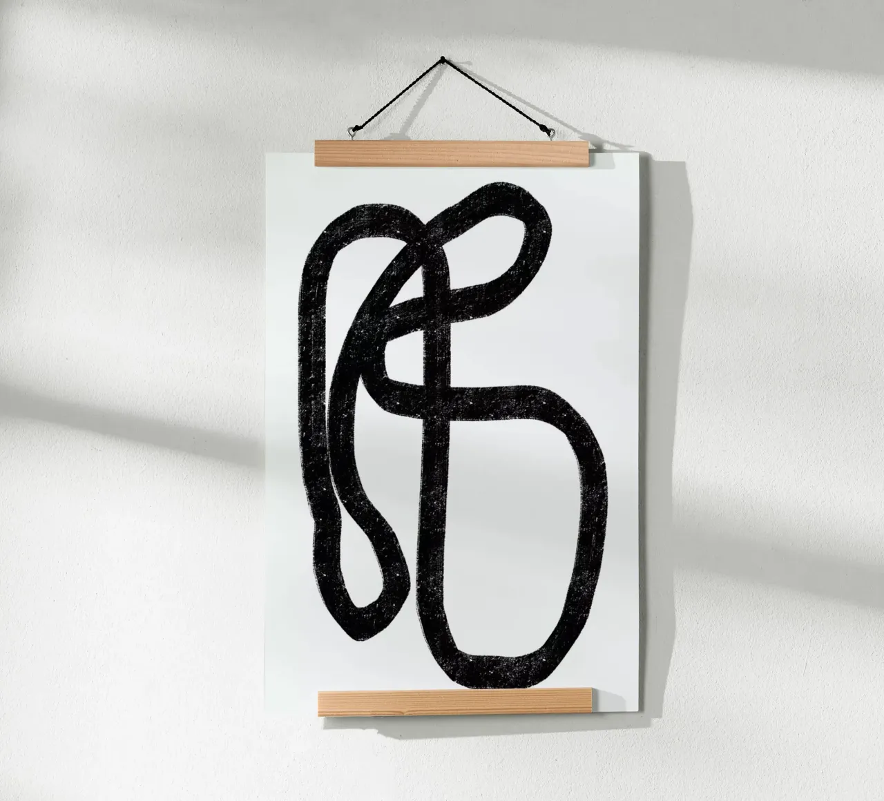 Weaving poster con telaio in alluminio da Graphite