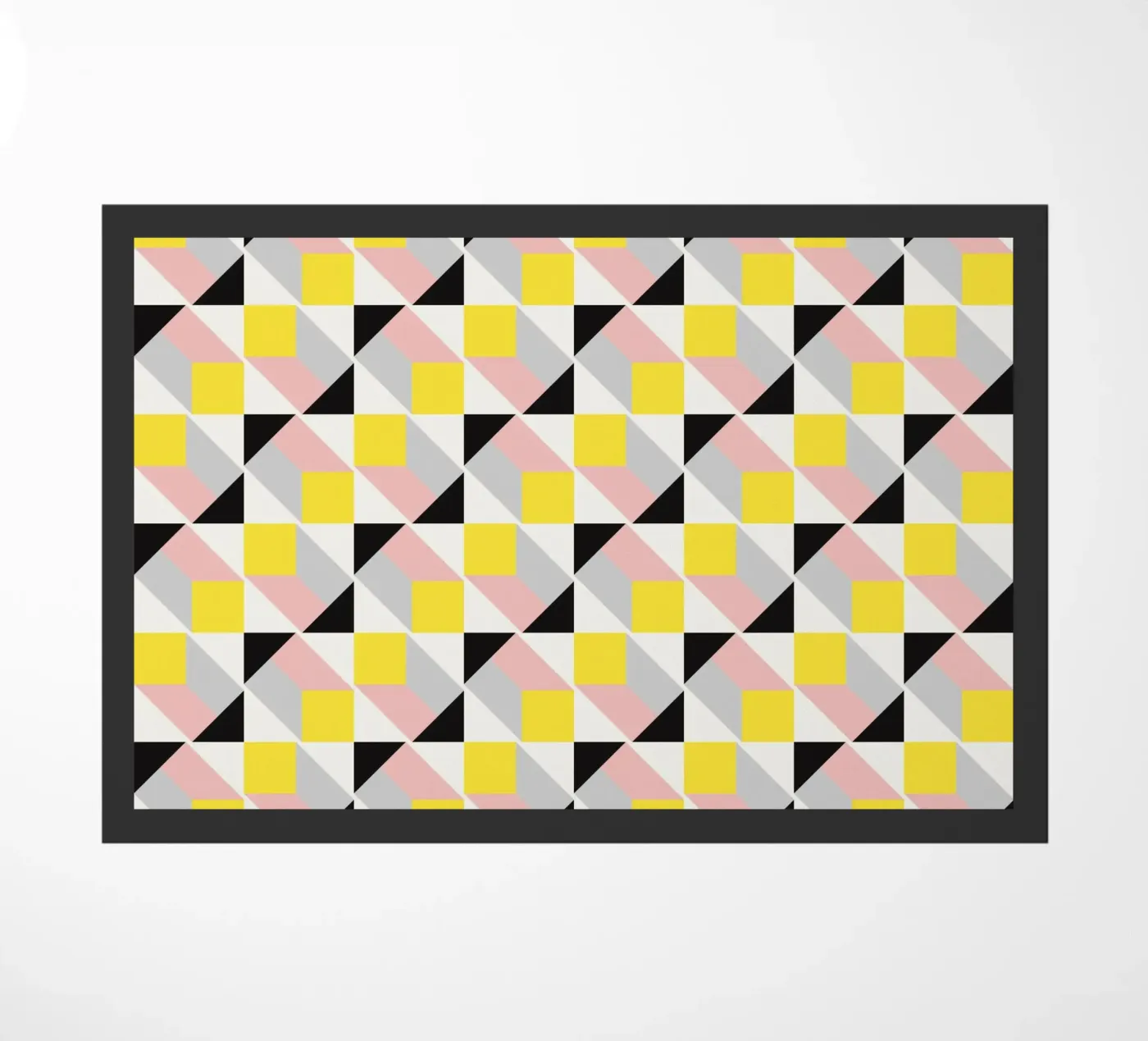 3d Geometrical pattern doormat by Little Dean