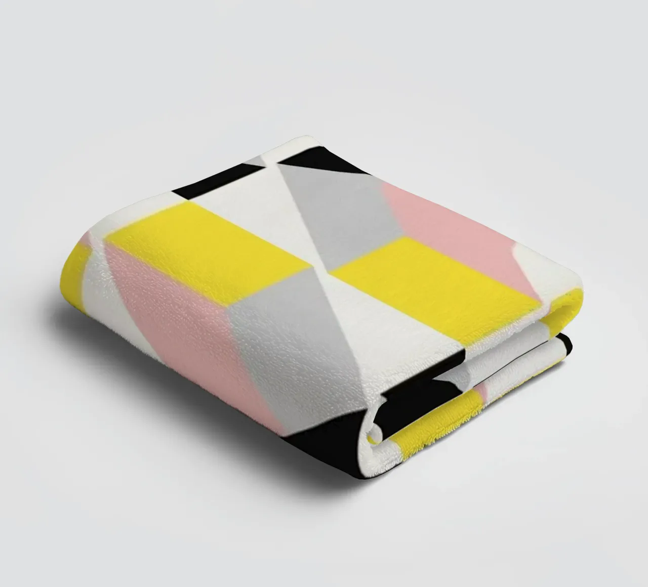 3d Geometrical pattern towel by Little Dean