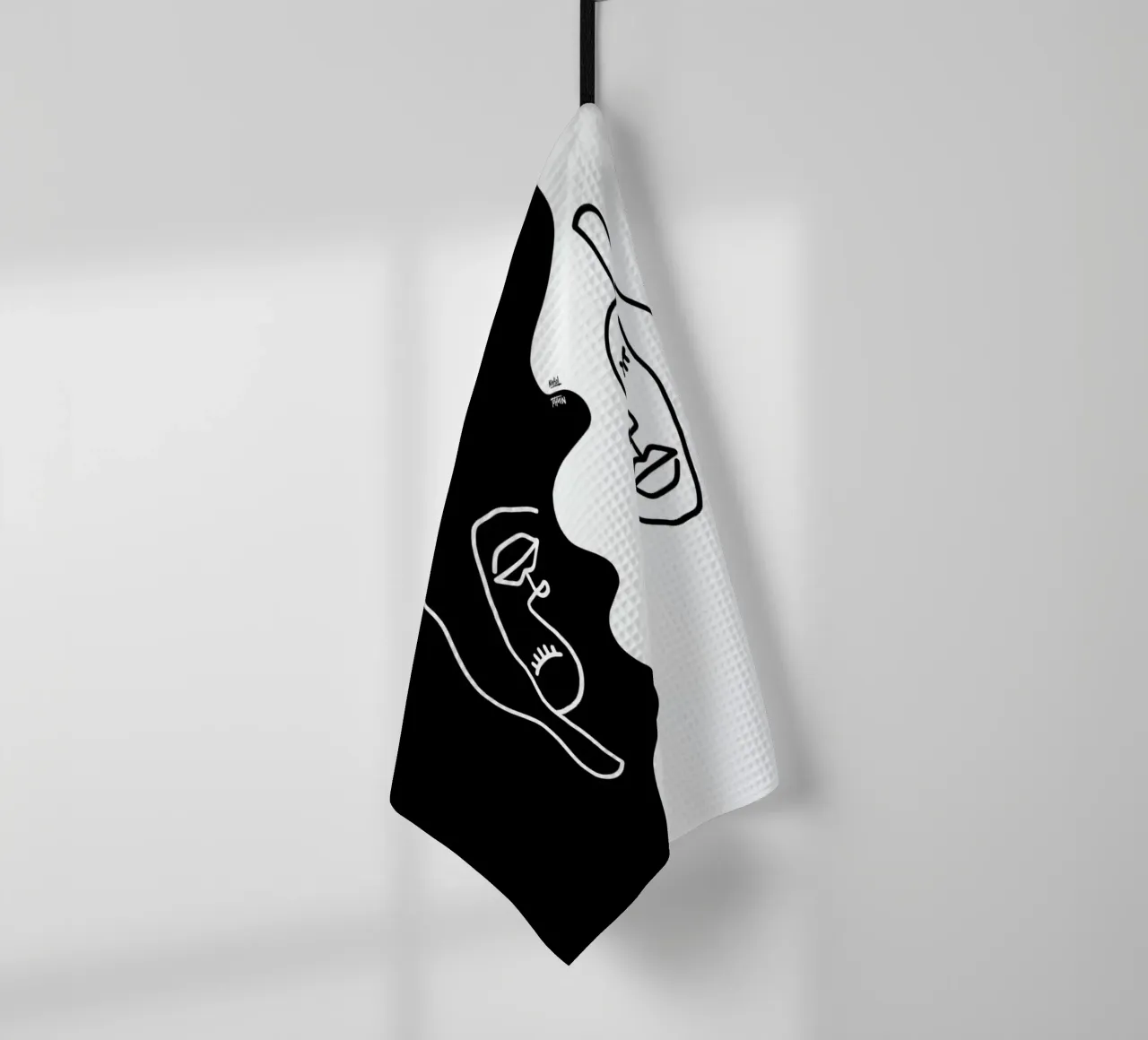 Black And White canovaccio da cucina da Ninhol