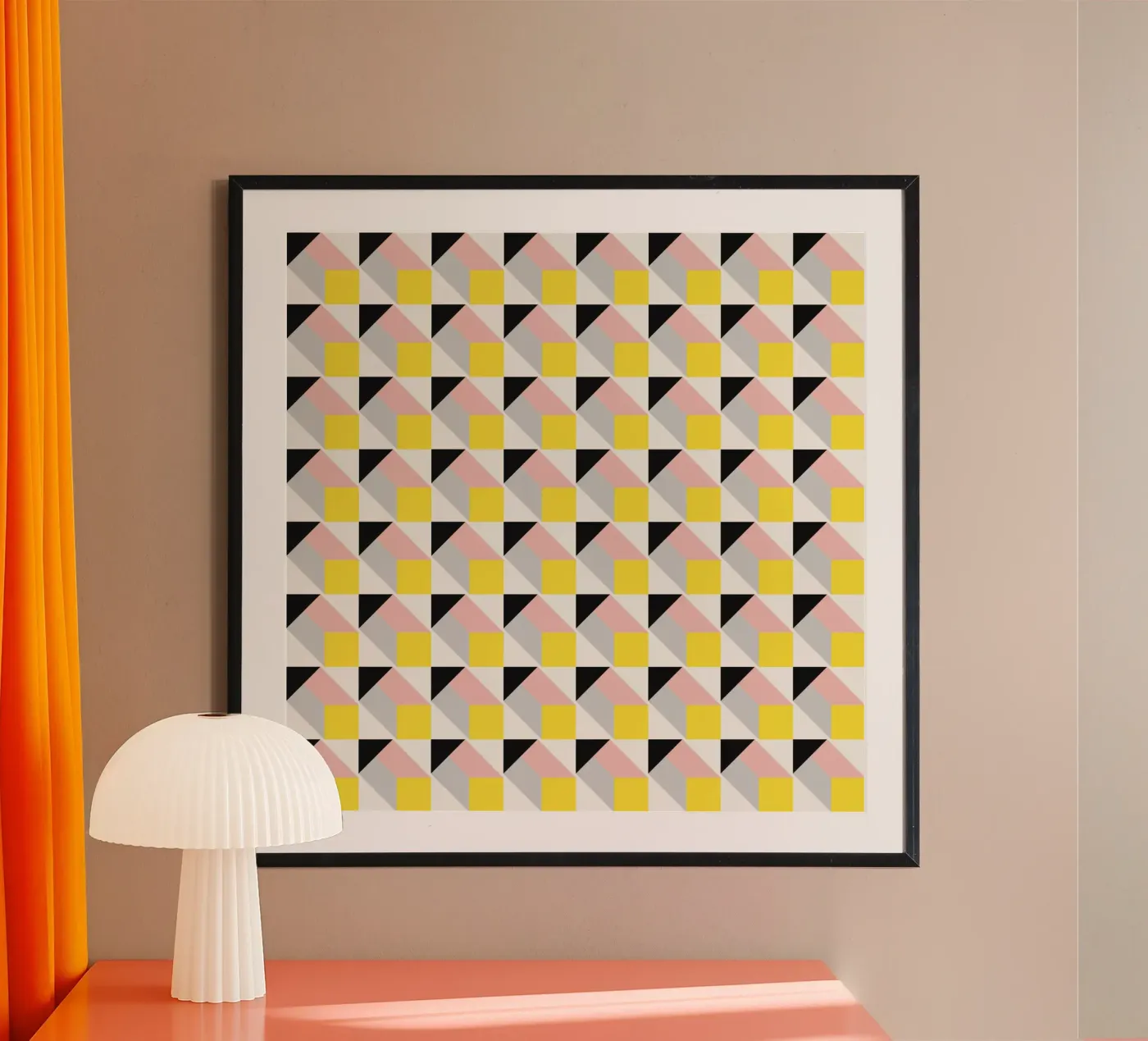 3d Geometrical pattern 02 poster by Little Dean