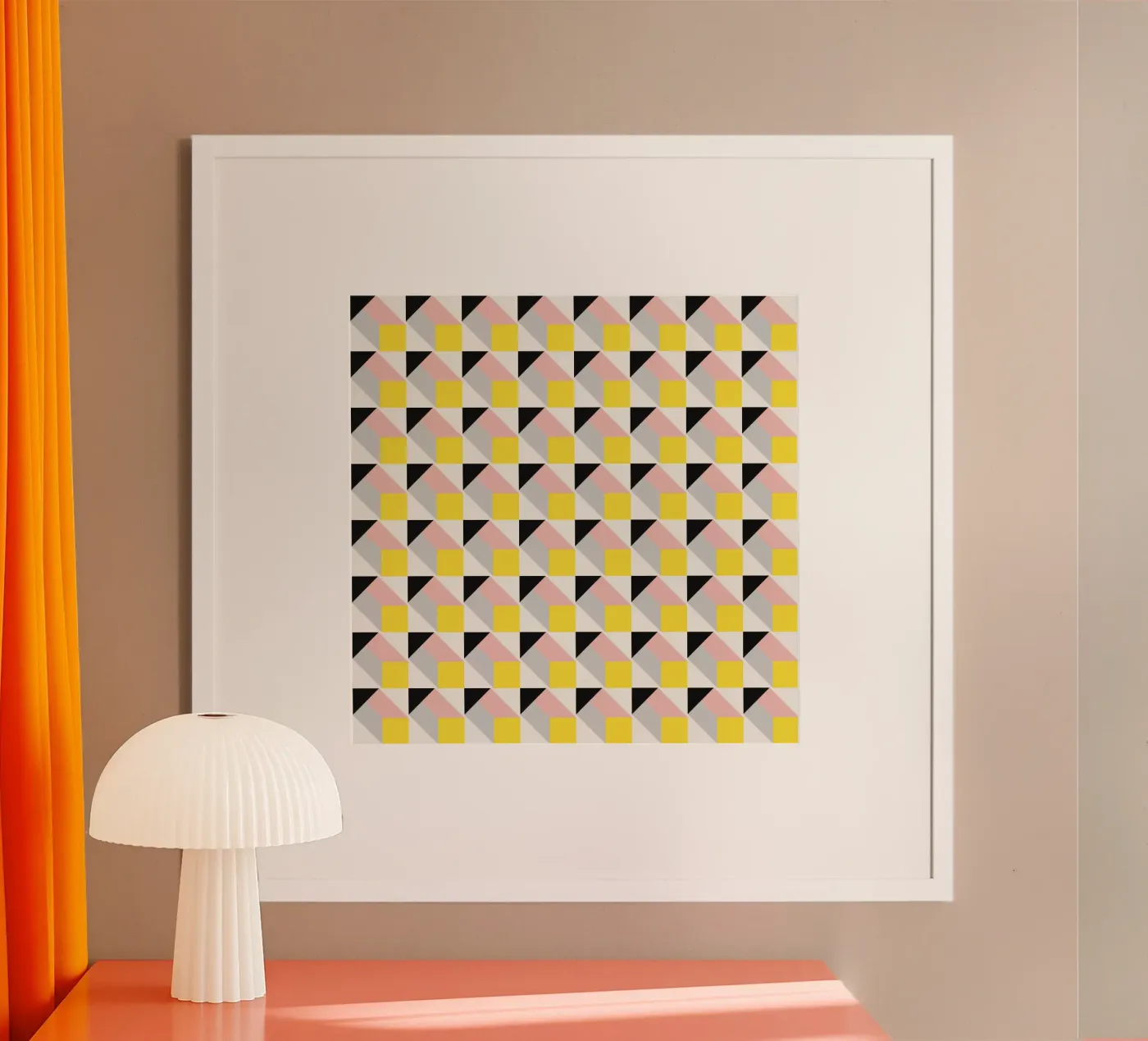 3d Geometrical pattern 02 poster by Little Dean