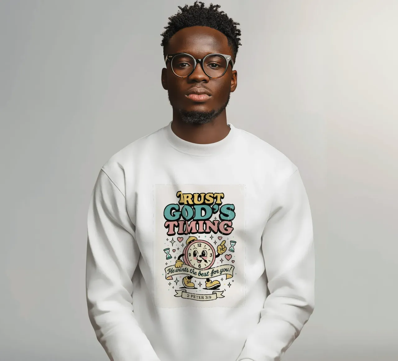 Trust God'S Timing felpa da ramosashop