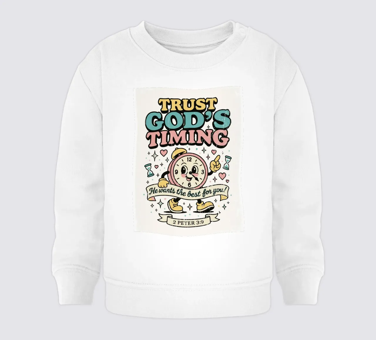 Trust God'S Timing felpa neonato da ramosashop
