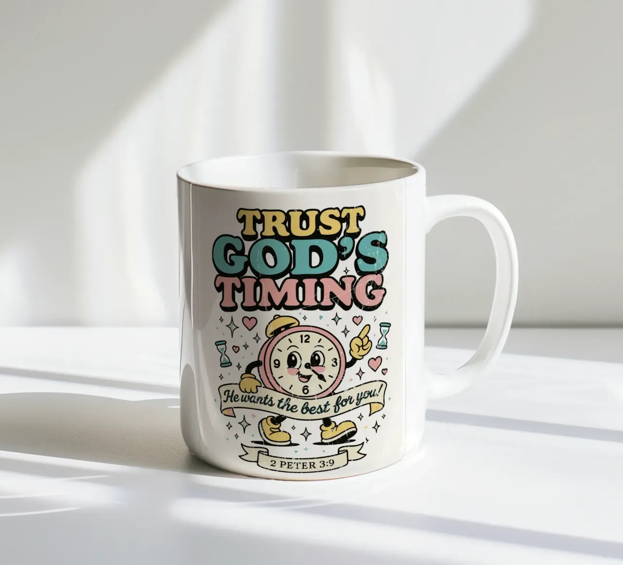 Trust God'S Timing tazza in ceramica da ramosashop