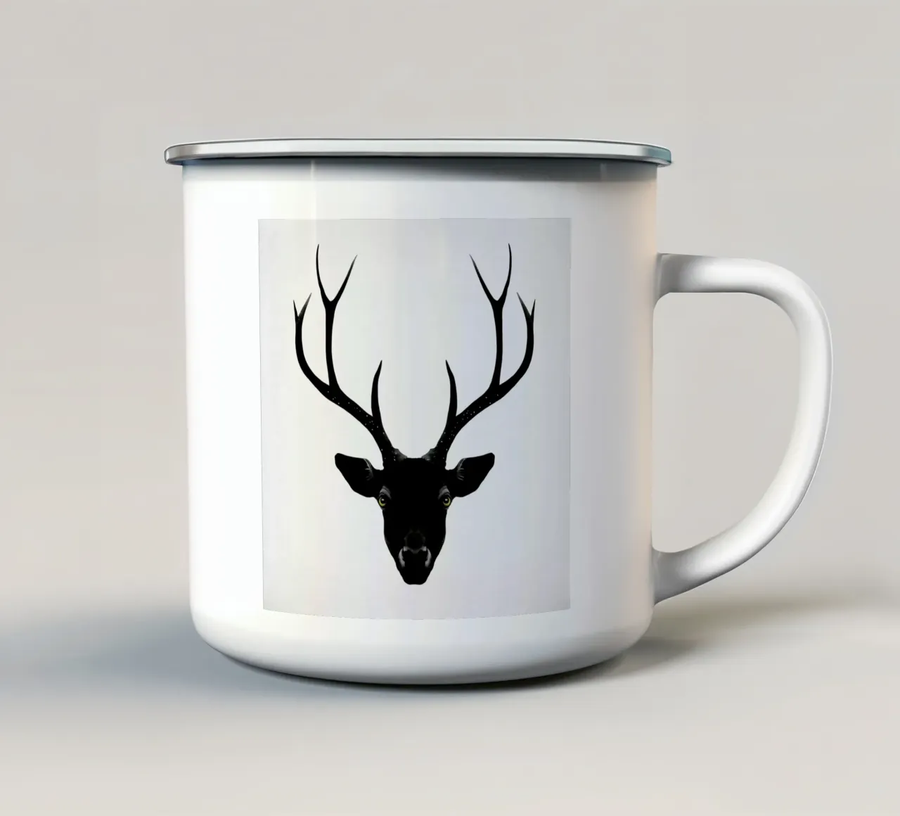 The Black Deer tazza in smalto da Ruben Ireland