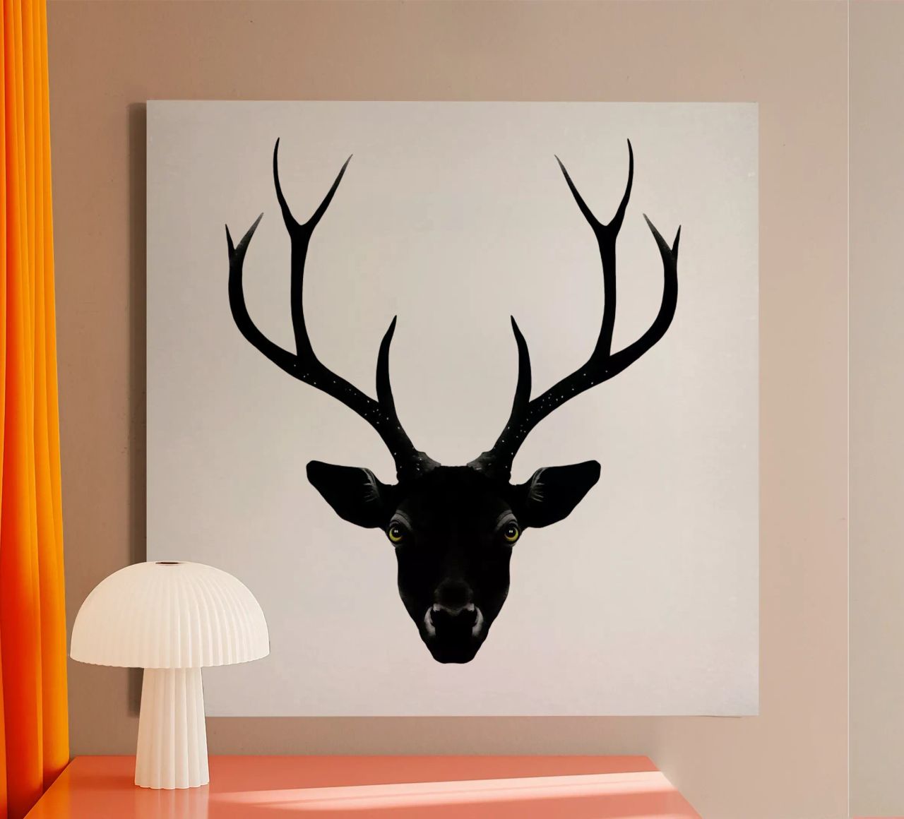 The Black Deer Leinwand von Ruben Ireland