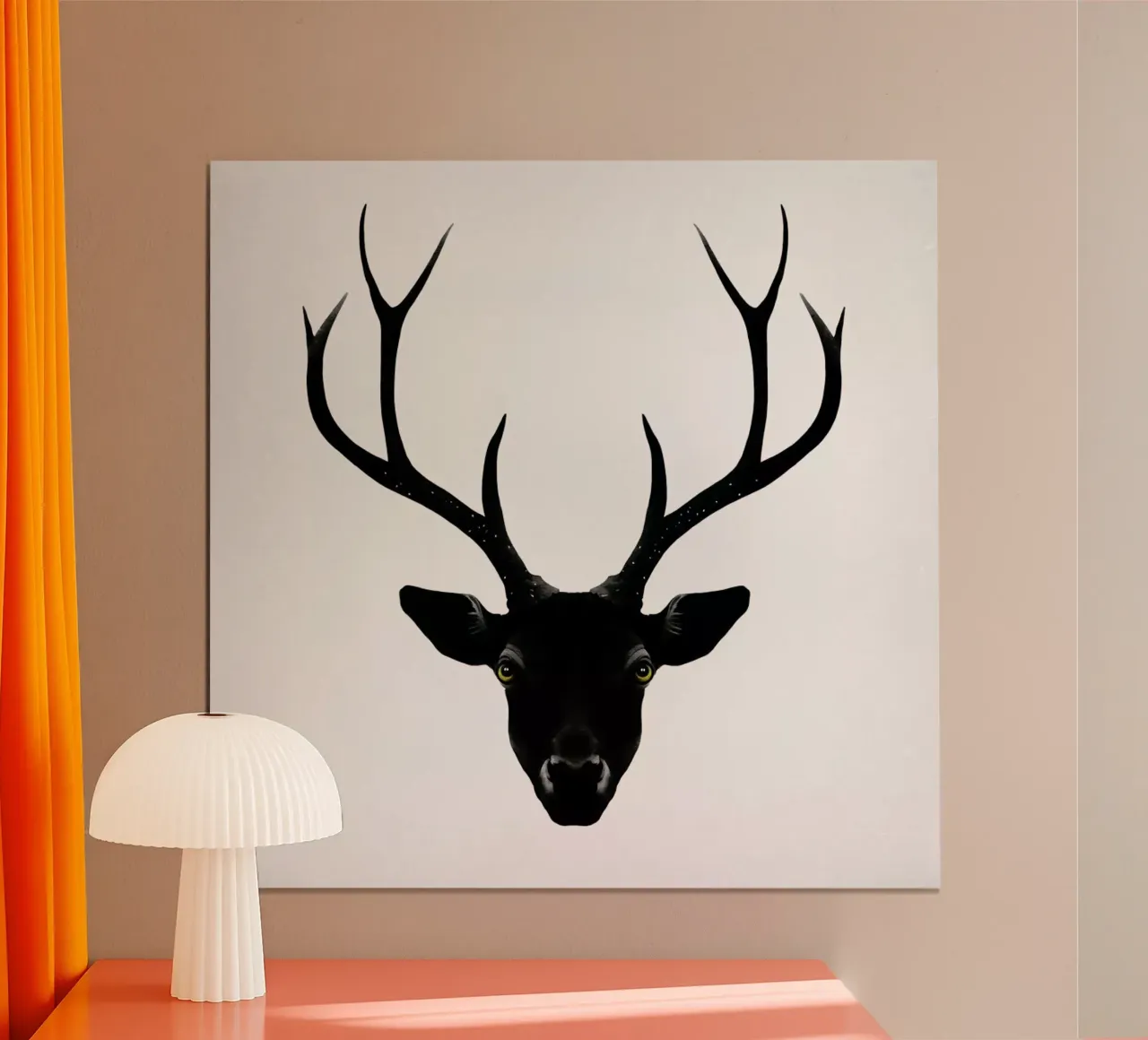 The Black Deer poster con telaio in plastica da Ruben Ireland