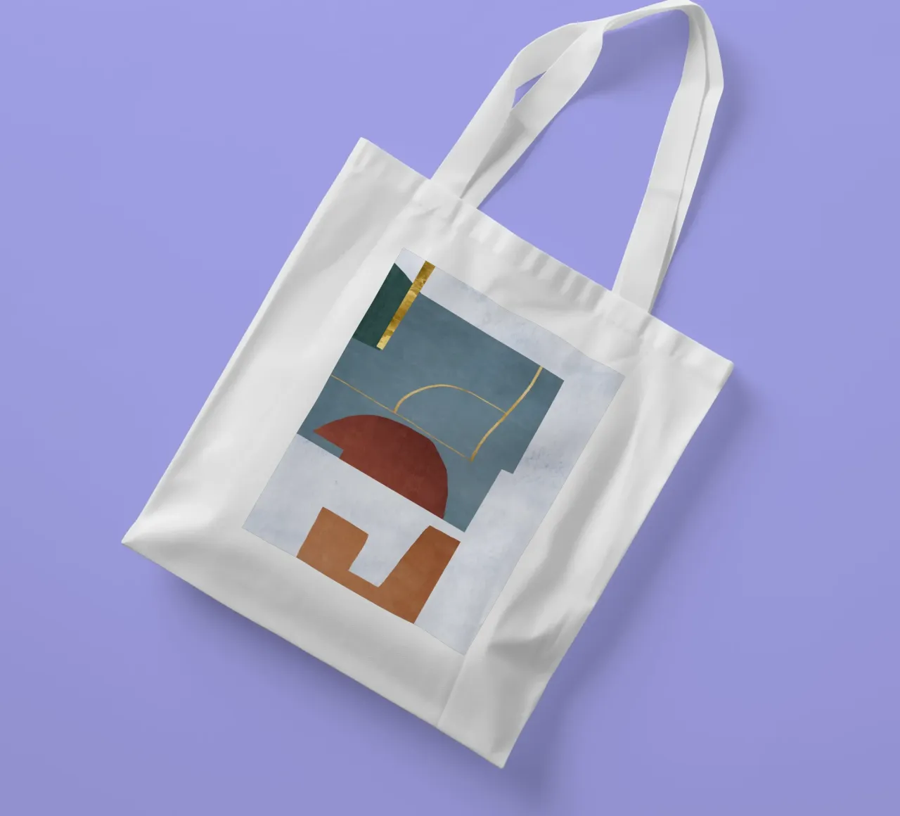 abstract lines and forms borsa in juta da ramosashop