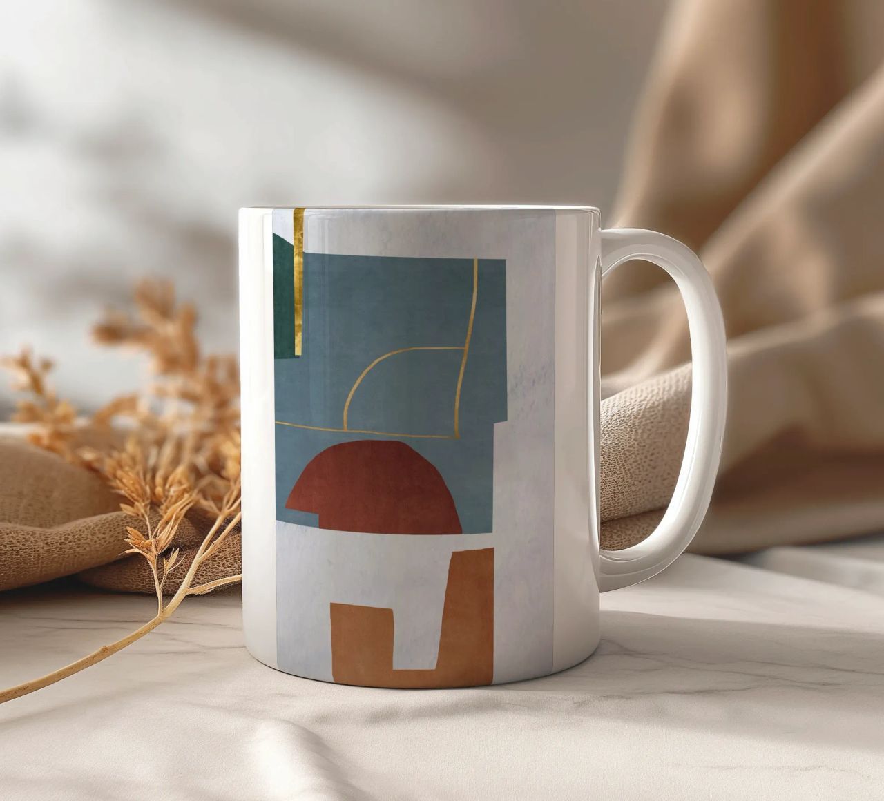 abstract lines and forms tazza in ceramica da ramosashop