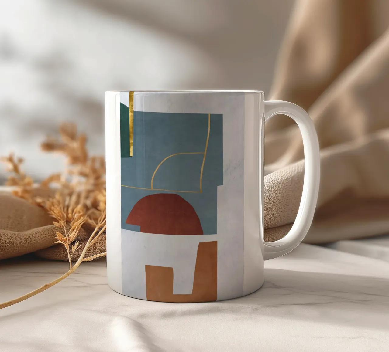 abstract lines and forms tazza in ceramica da ramosashop
