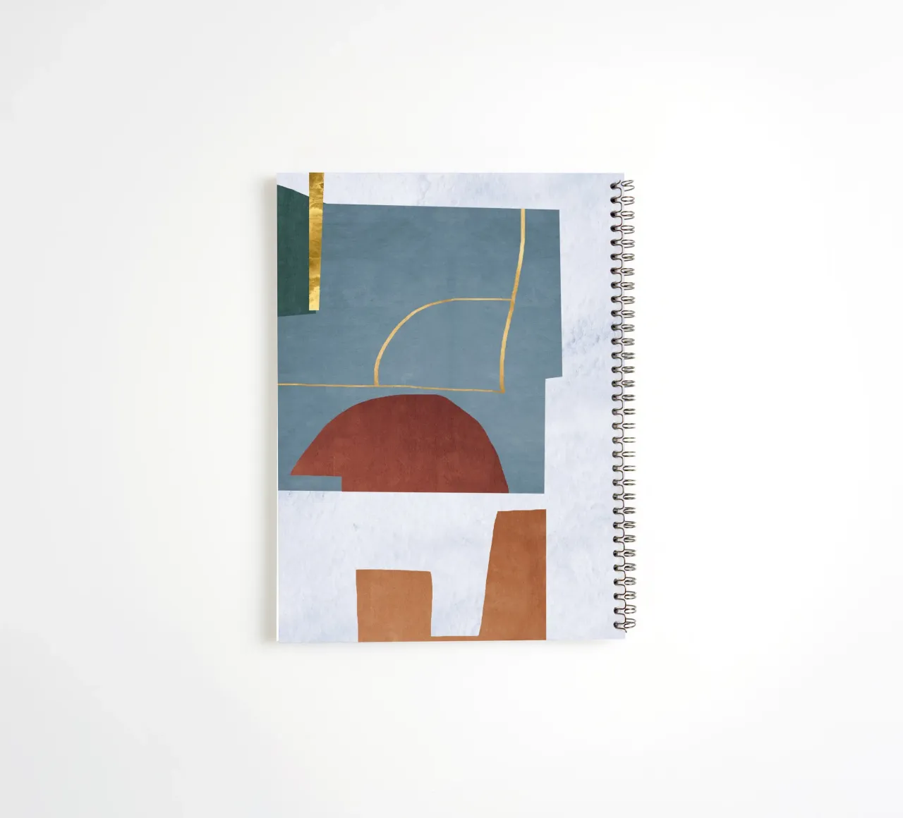 abstract lines and forms spiral notebook by ramosashop