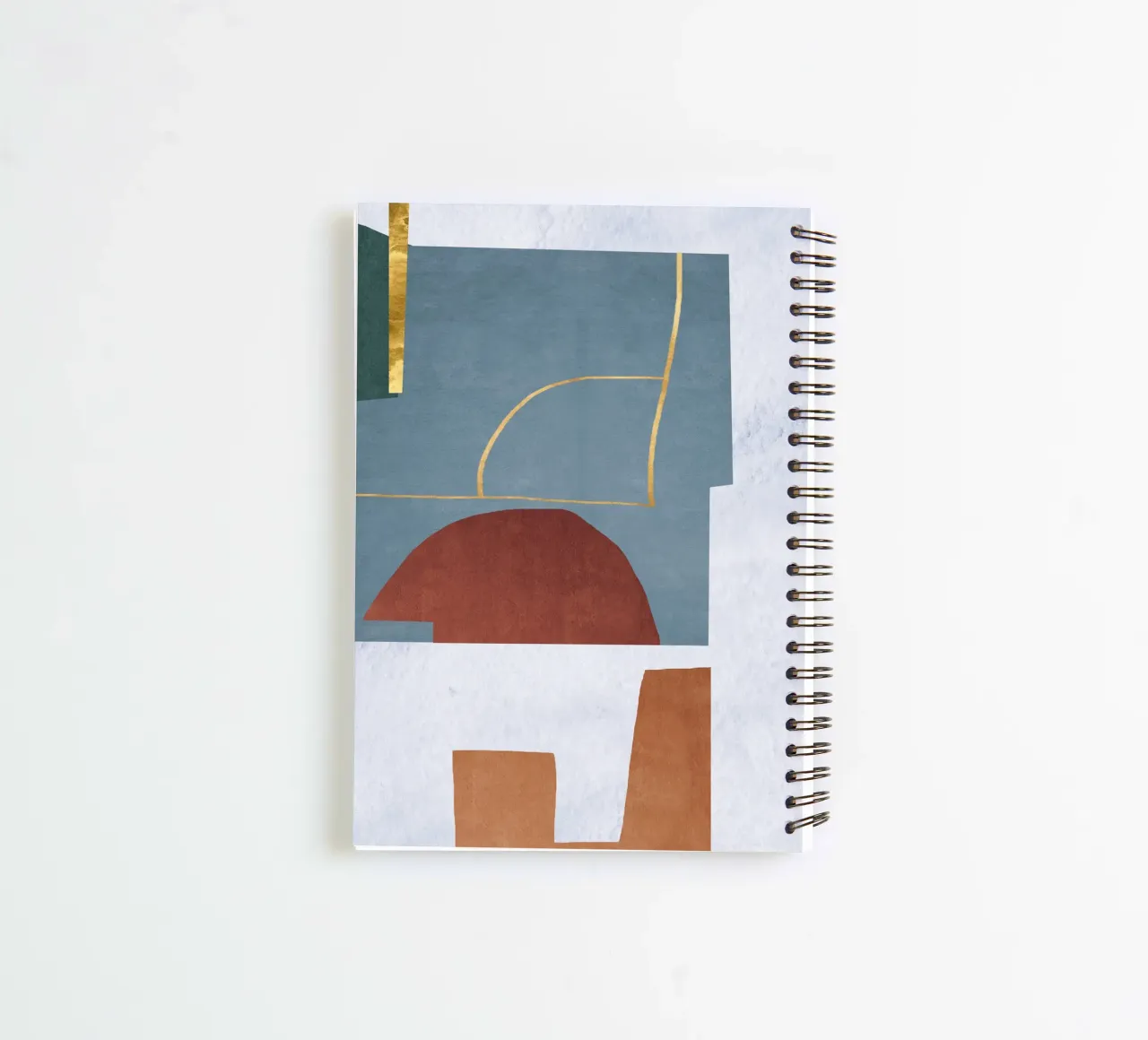 abstract lines and forms spiral notebook by ramosashop
