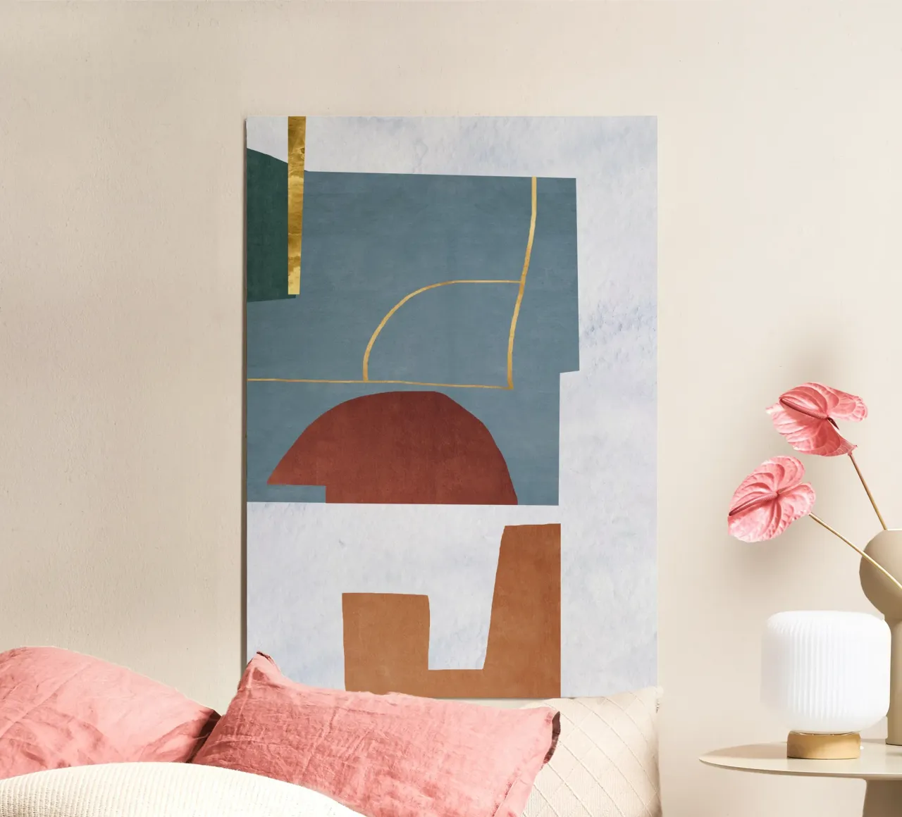 abstract lines and forms alluminio dibond da ramosashop