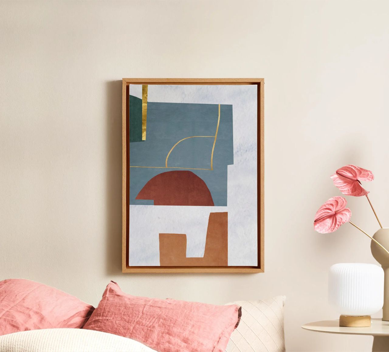 abstract lines and forms Leinwand von ramosashop