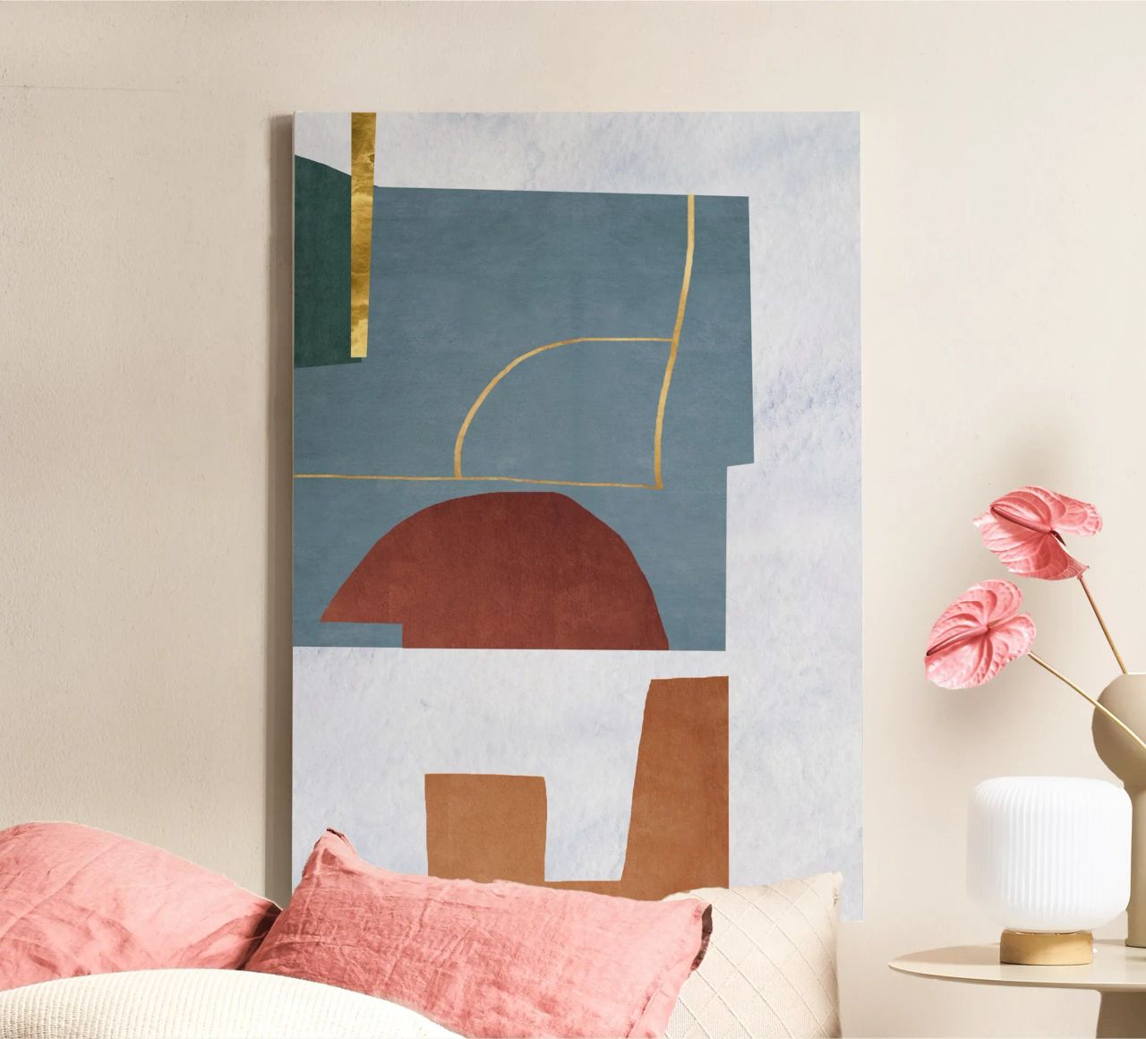abstract lines and forms Leinwand von ramosashop