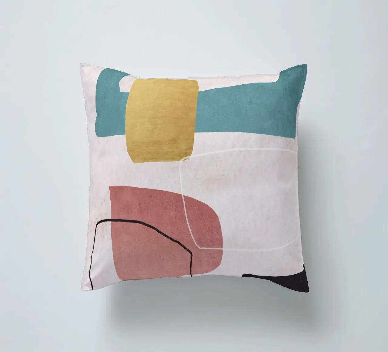 geometric shapes pastel cuscino da ramosashop