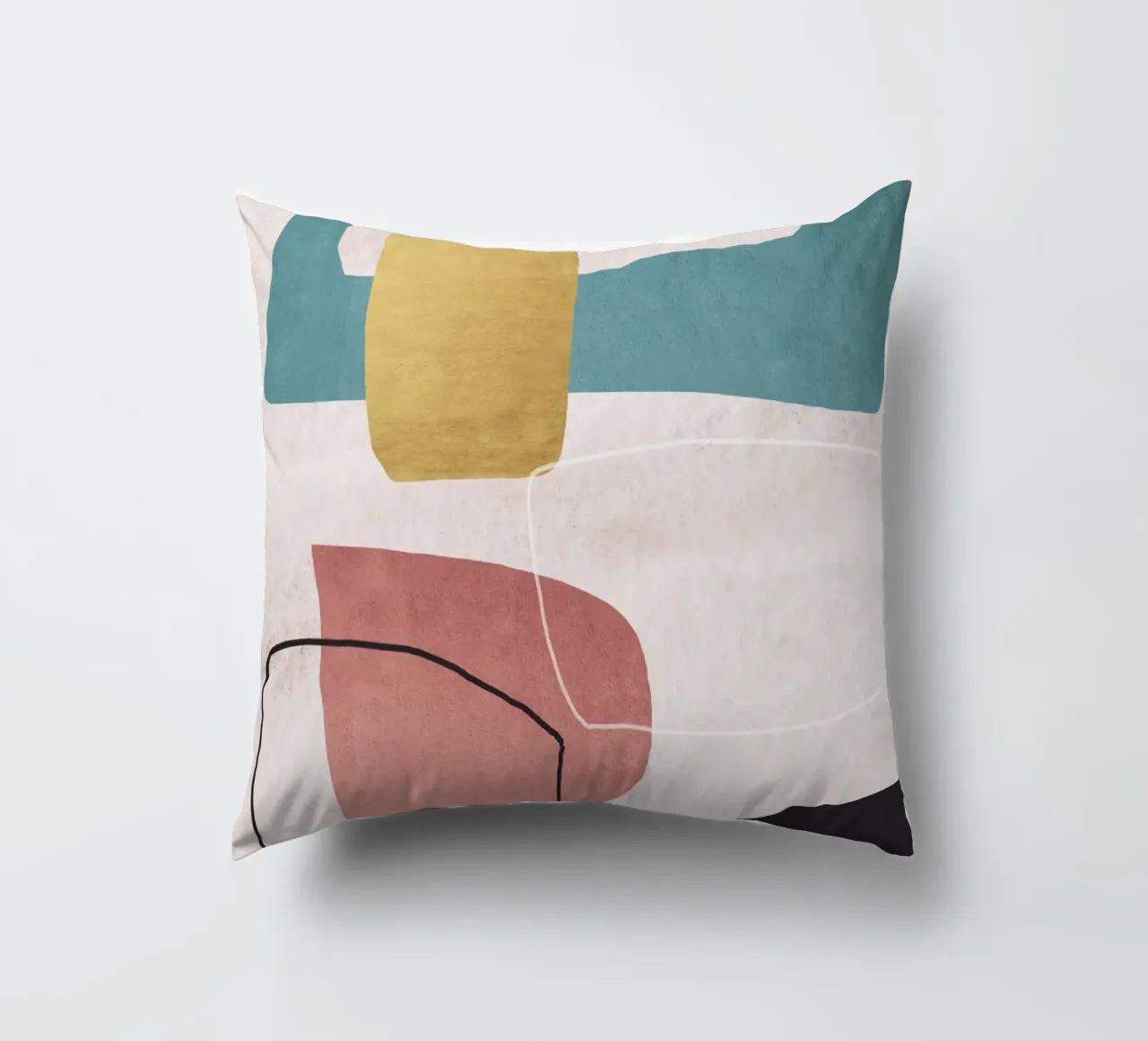 geometric shapes pastel cuscino da ramosashop