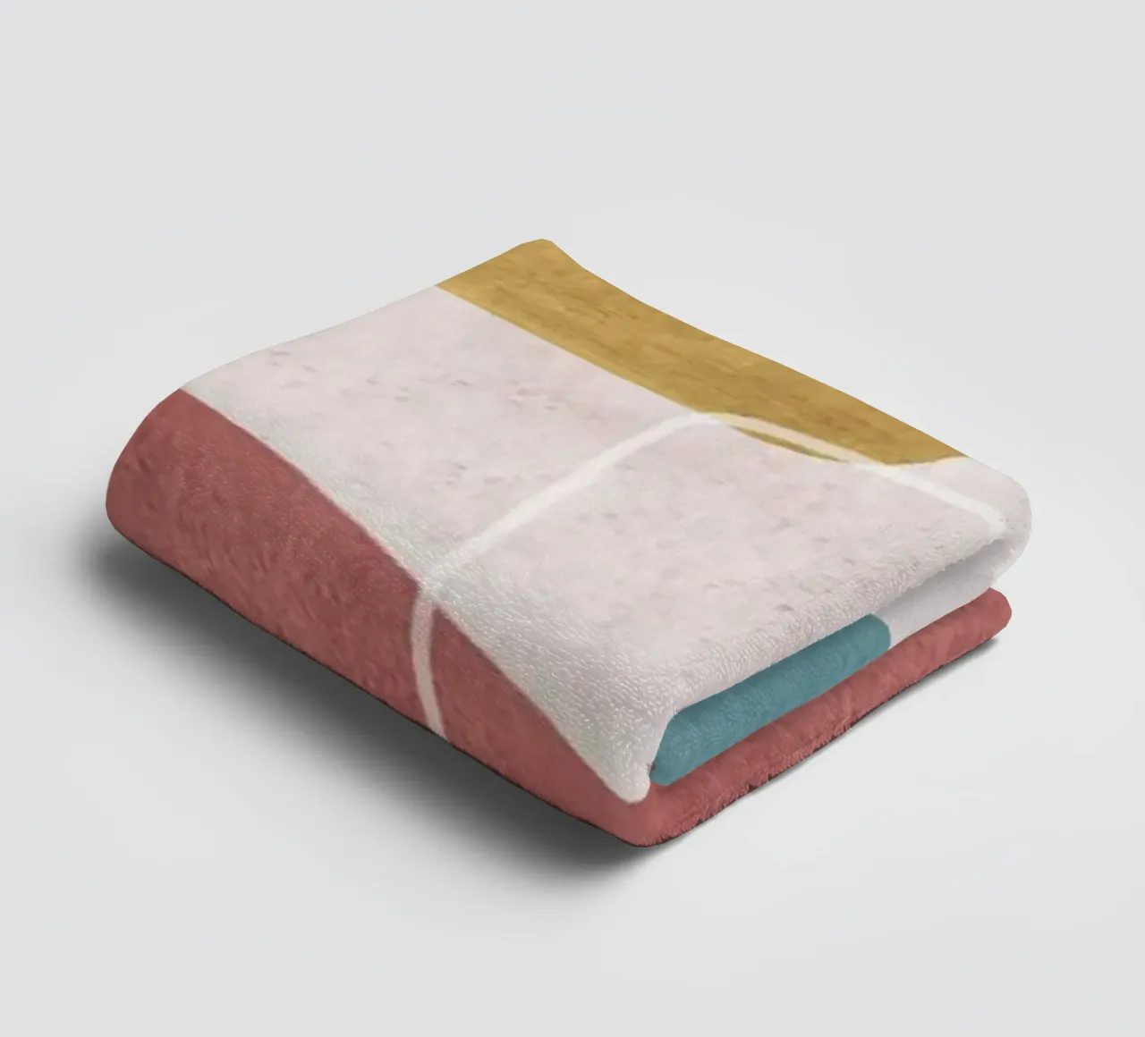 geometric shapes pastel asciugamano da bagno da ramosashop