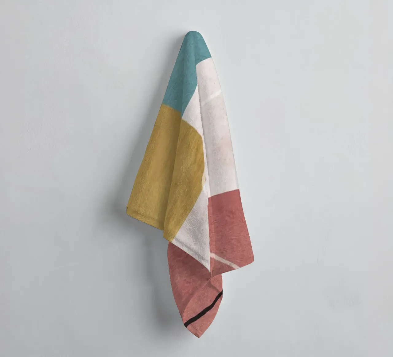 geometric shapes pastel asciugamano da bagno da ramosashop