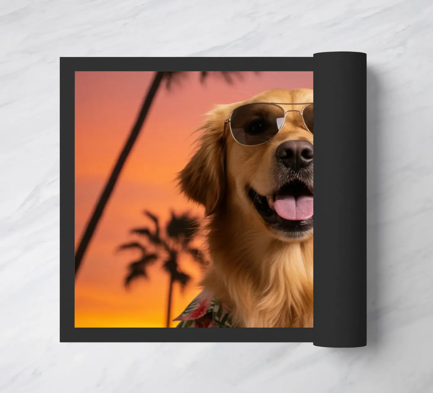 Sunset Vibes doormat by Pawtrait Studio