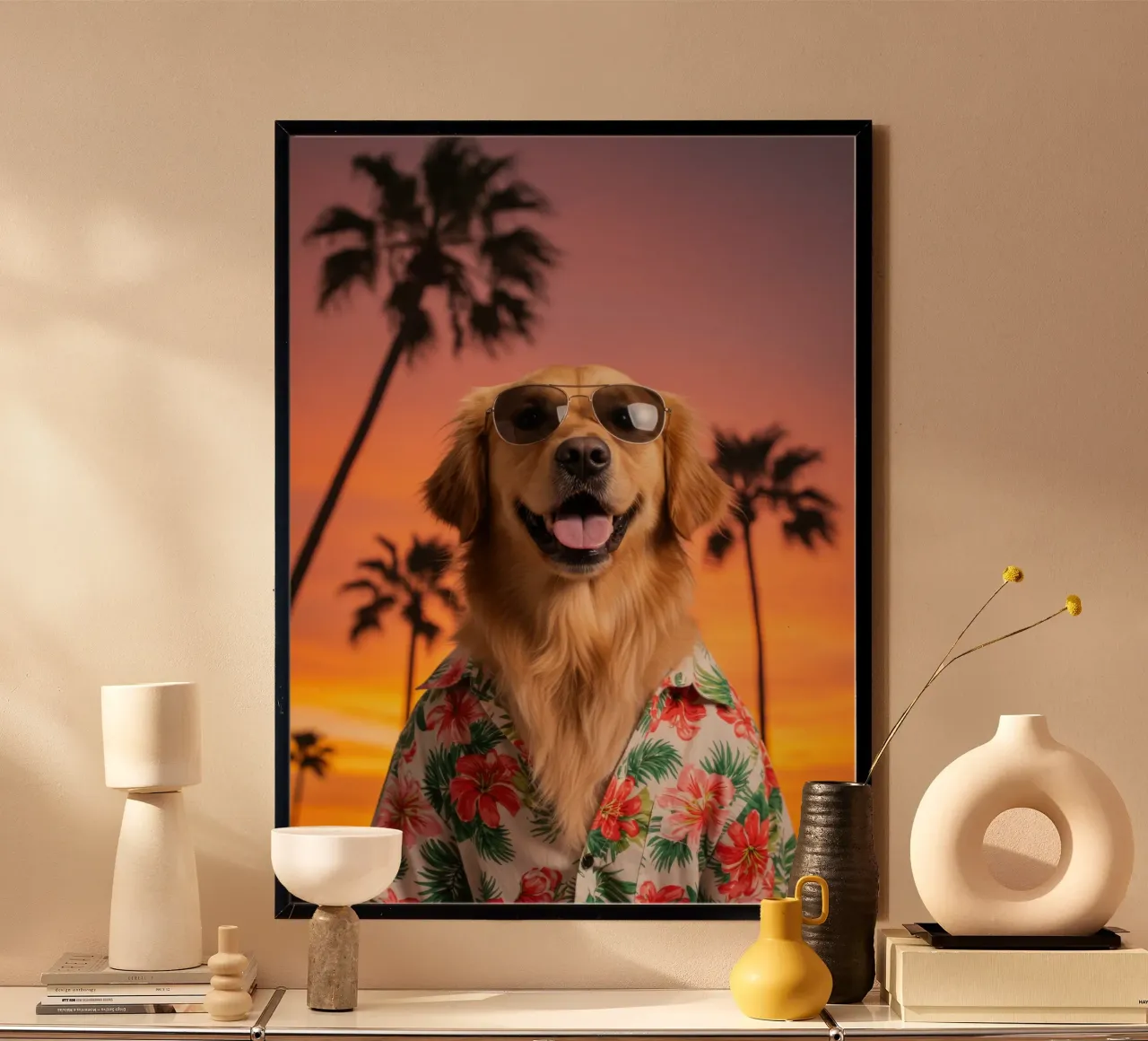 Sunset Vibes hahnemühle de Pawtrait Studio
