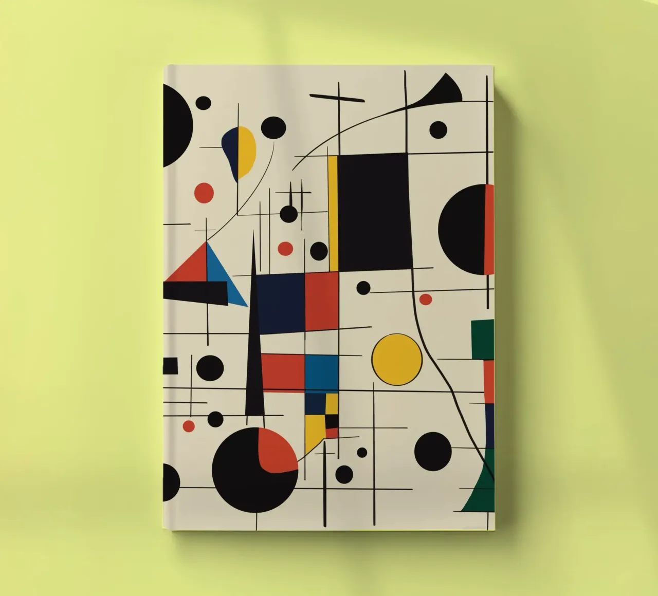 Bauhaus circles and squares 05 notebook by Little Dean
