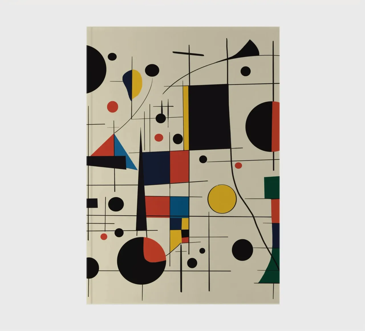 Bauhaus circles and squares 05 notebook by Little Dean