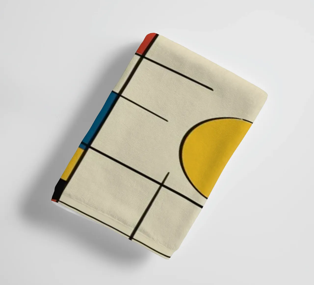 Cerchi e quadrati Bauhaus 05 asciugamano da bagno da Little Dean