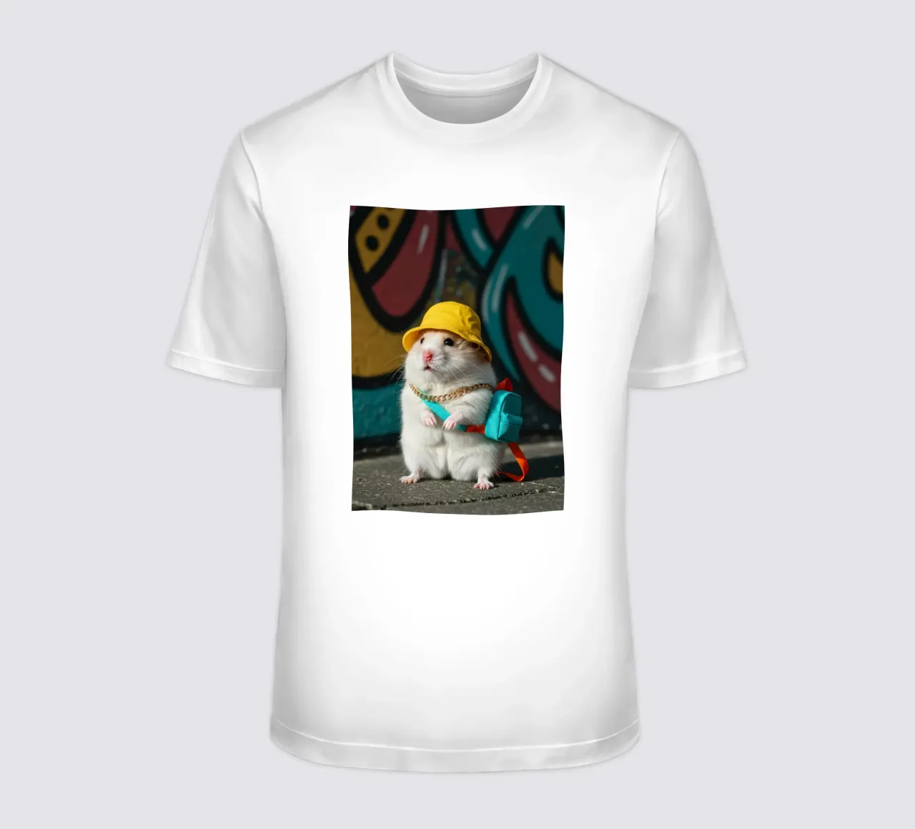 Criceto con un mini secchio t-shirt da Pawtrait Studio
